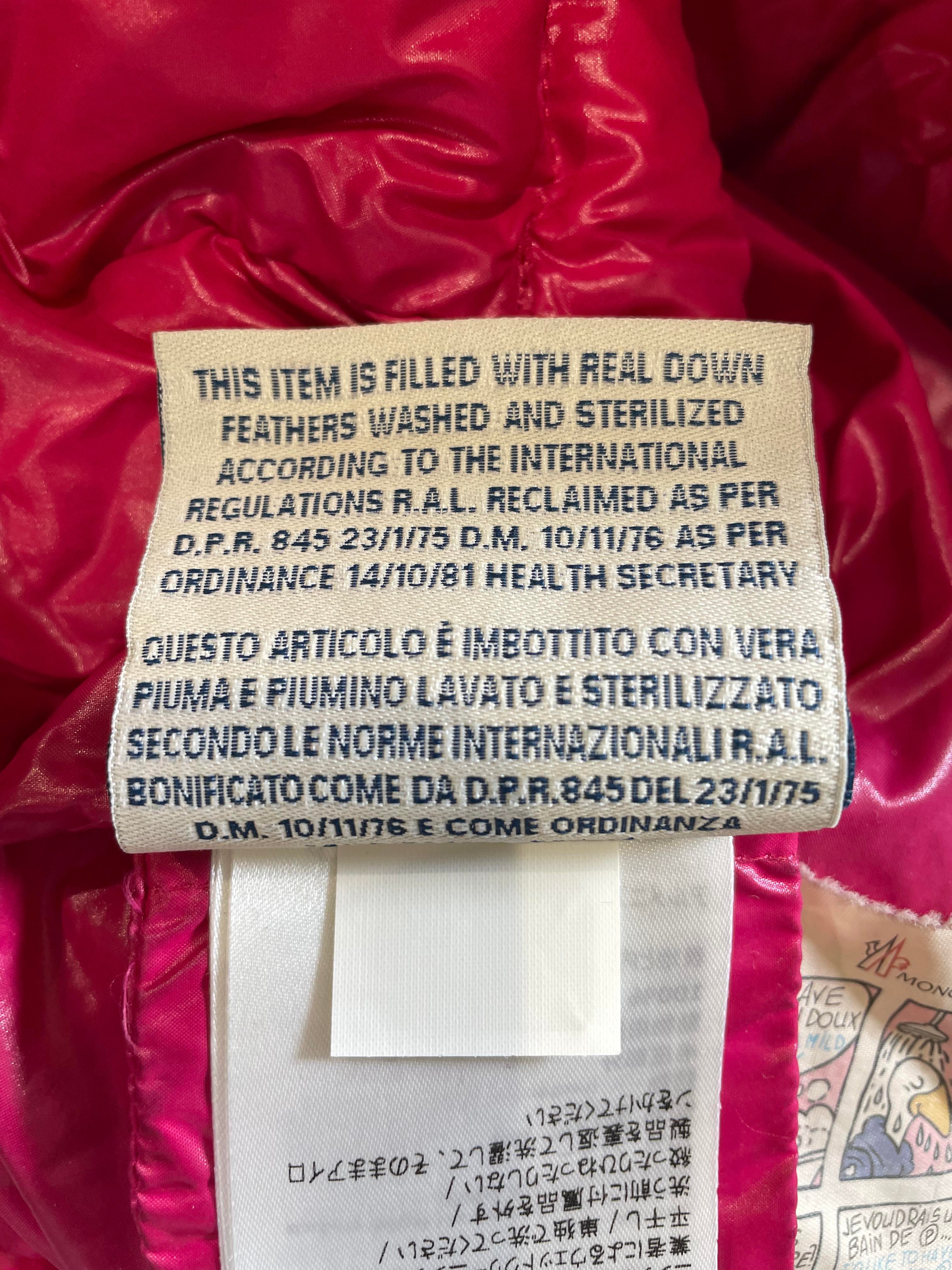 Moncler Bady Giubbotto Pink Jacket