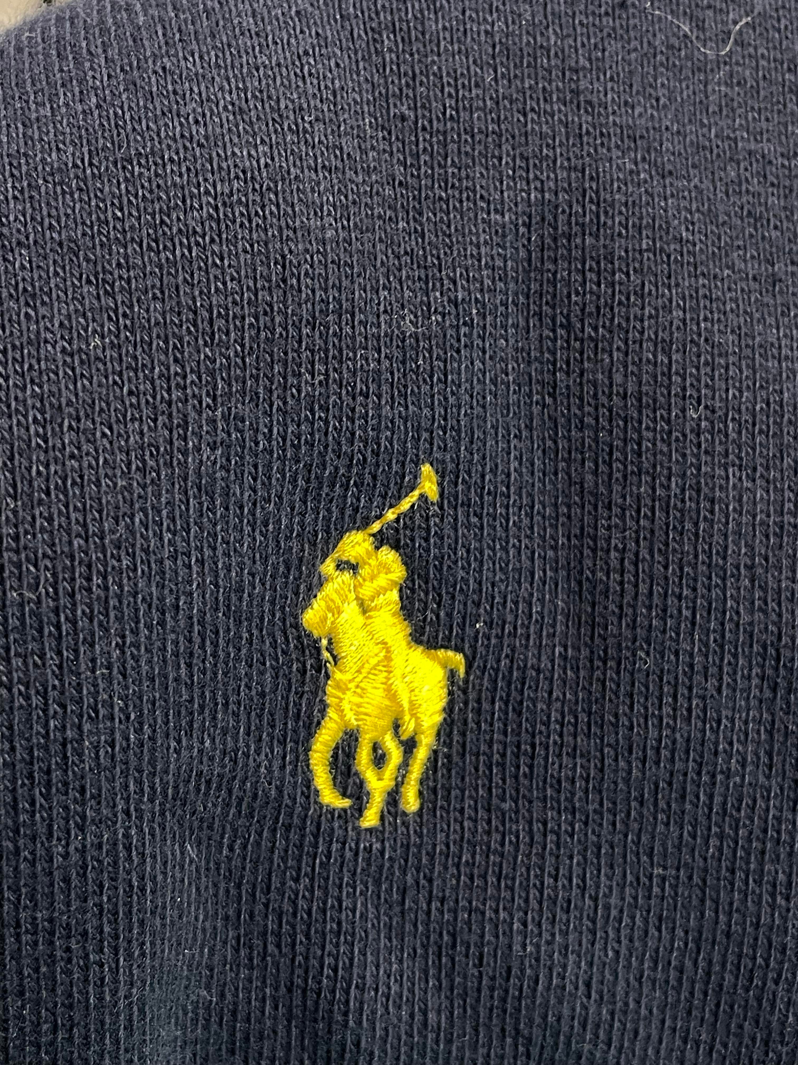 Polo Zip Up Navy & Yellow Jacket