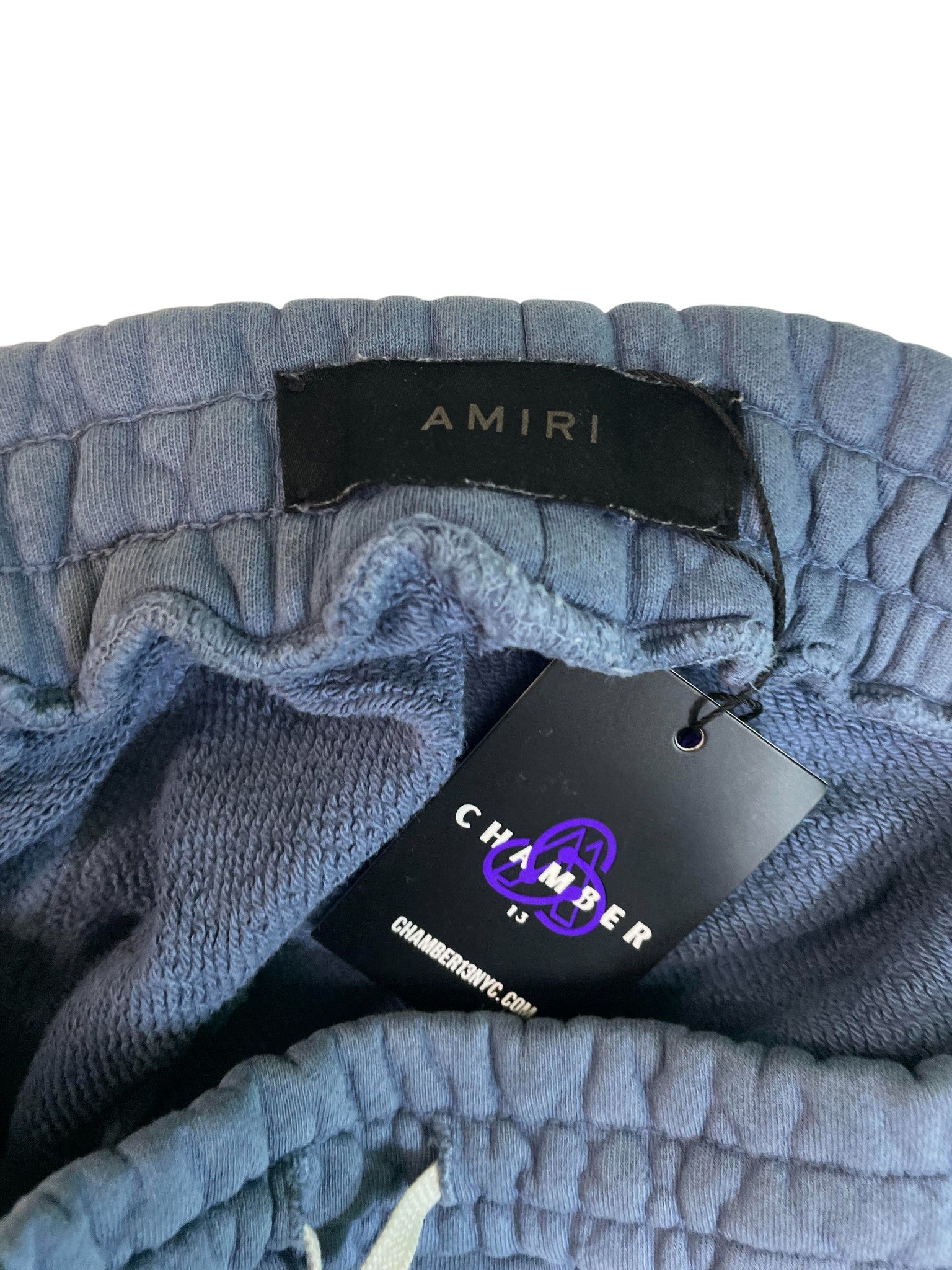 Amiri '22' Baby Blue Shorts