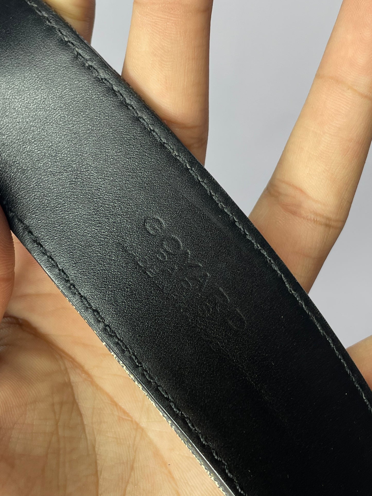 Goyard Black & Brown Leather Belt
