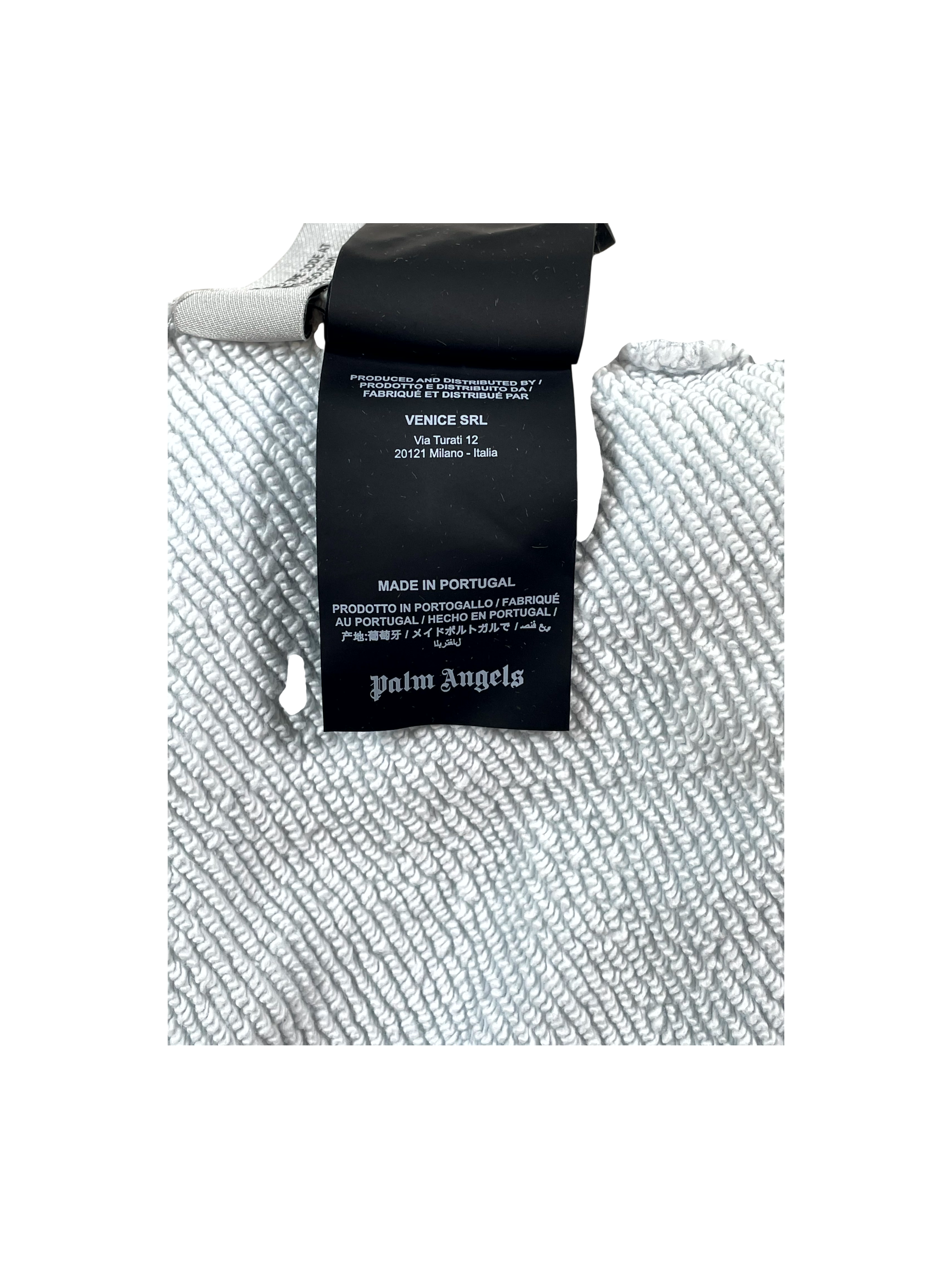 Palm Angels Palm Tree Crewneck Baby Blue Sweatshirt