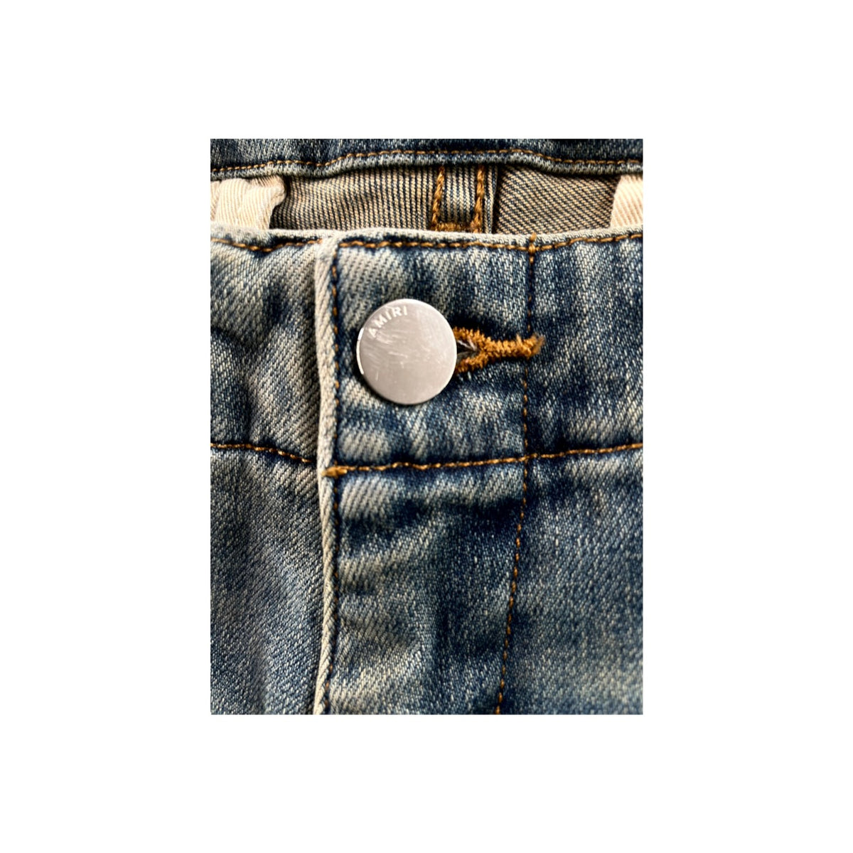 Amiri Patch Denim Cargo Vintage Wash & Black Pants