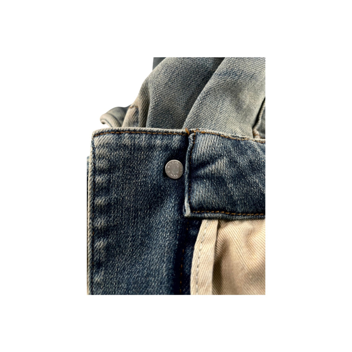 Amiri Patch Denim Cargo Vintage Wash & Black Pants