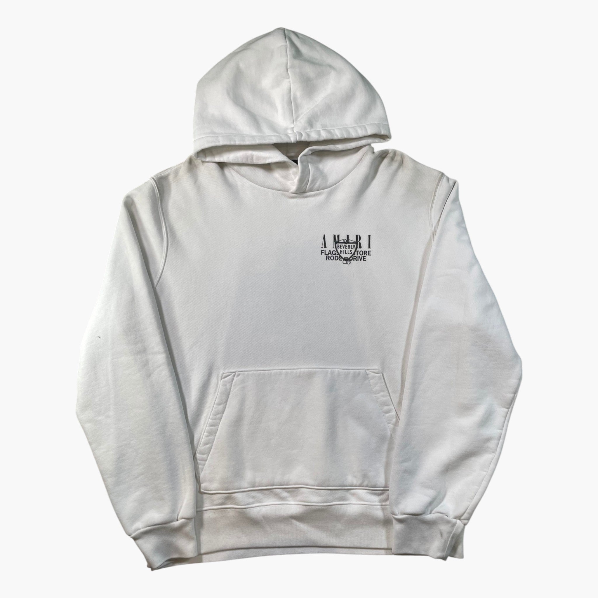 Amiri XO Beverly Hills White Hoodie