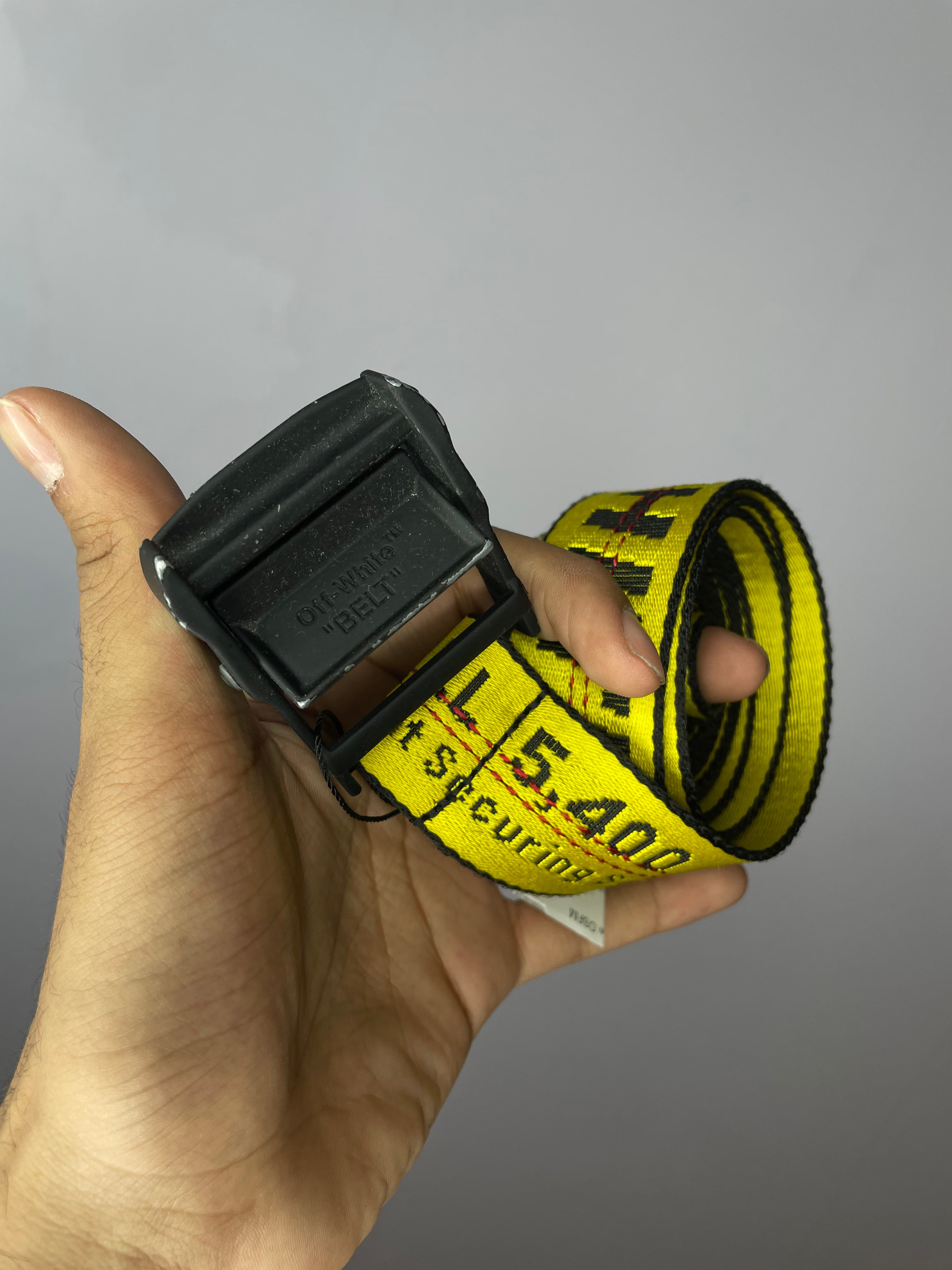Off White Yellow Belt OSFM