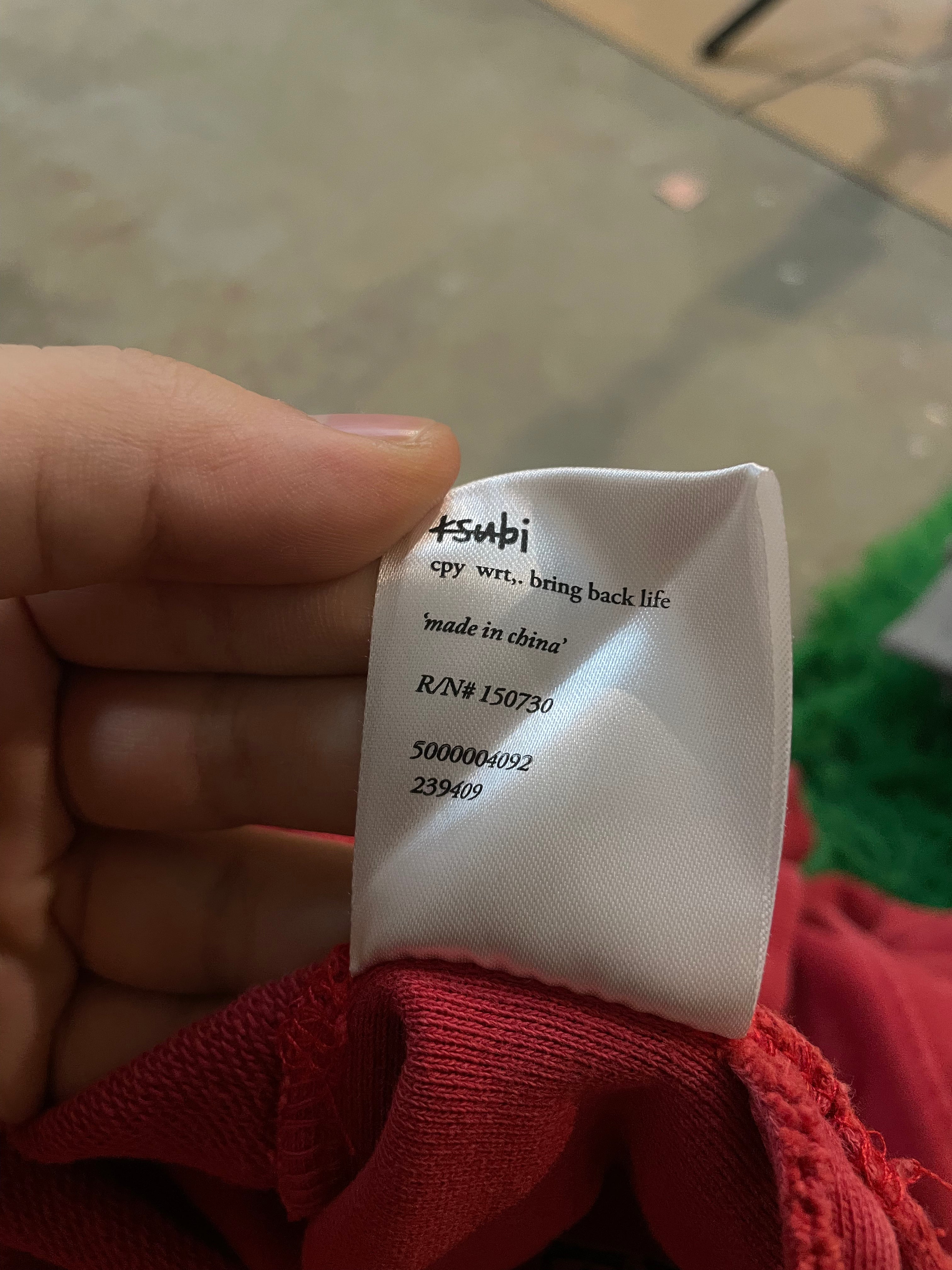 Ksubi Crewneck Red Used Medium