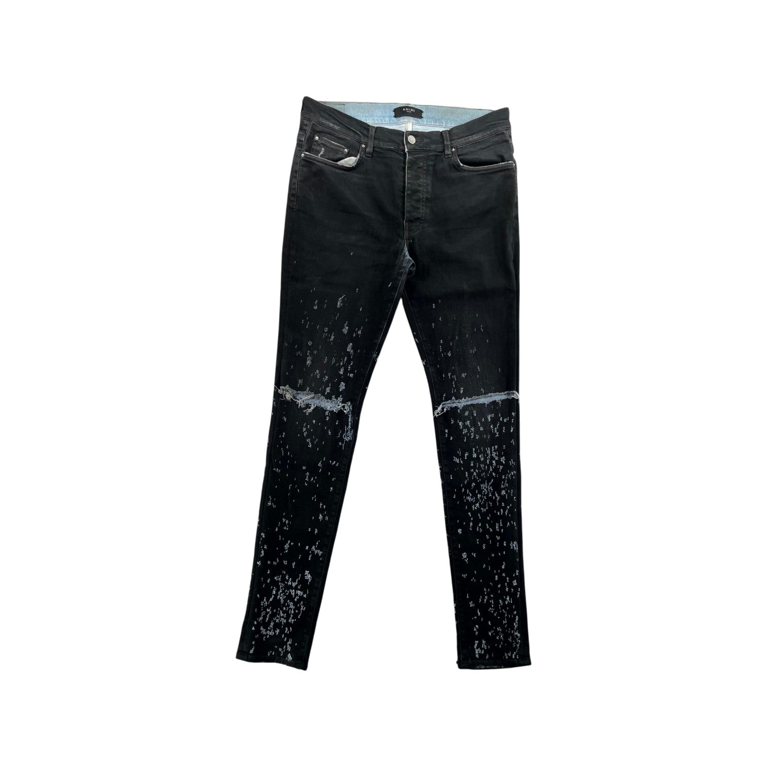 Amiri Shotgun Black Waxed Jeans