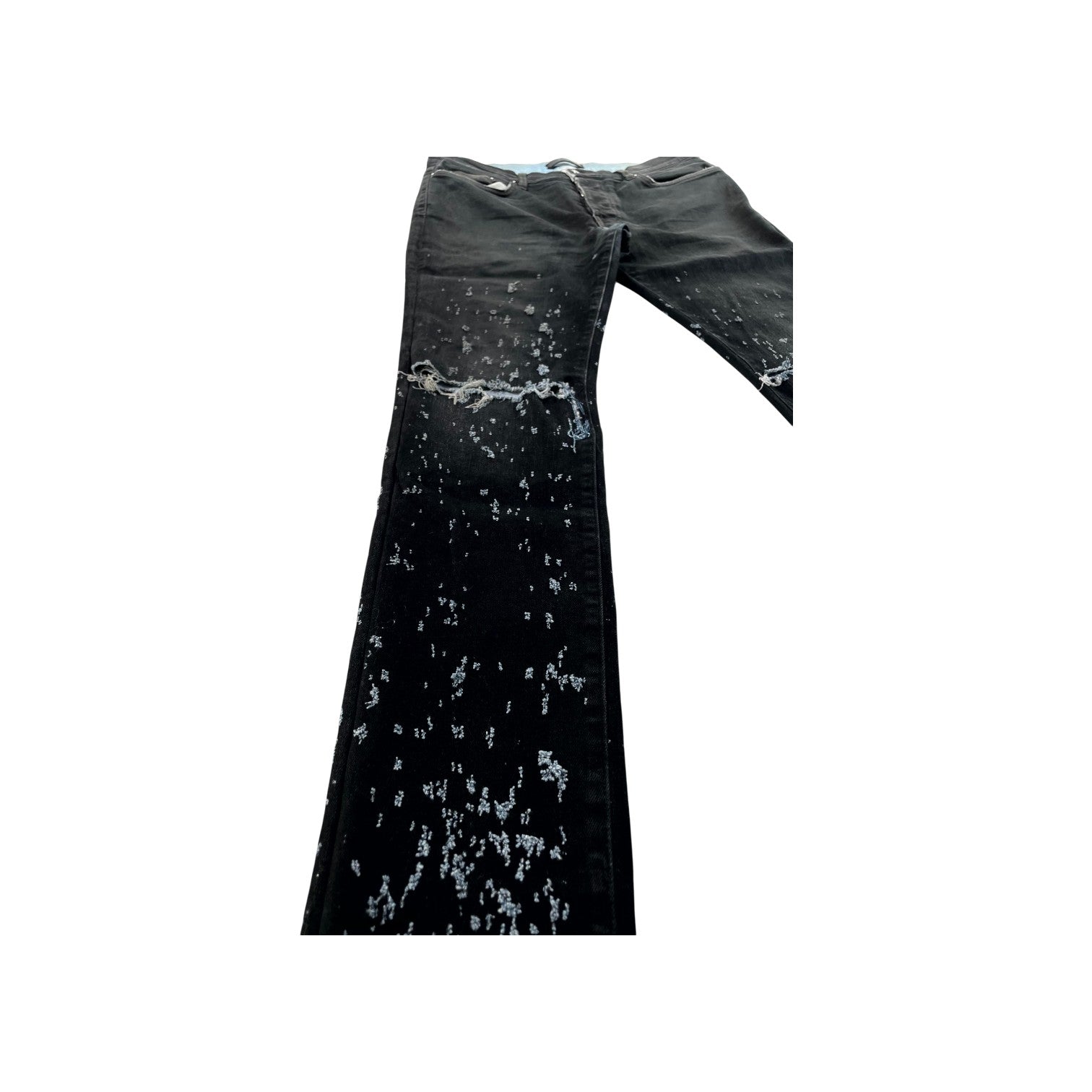 Amiri Shotgun Black Waxed Jeans