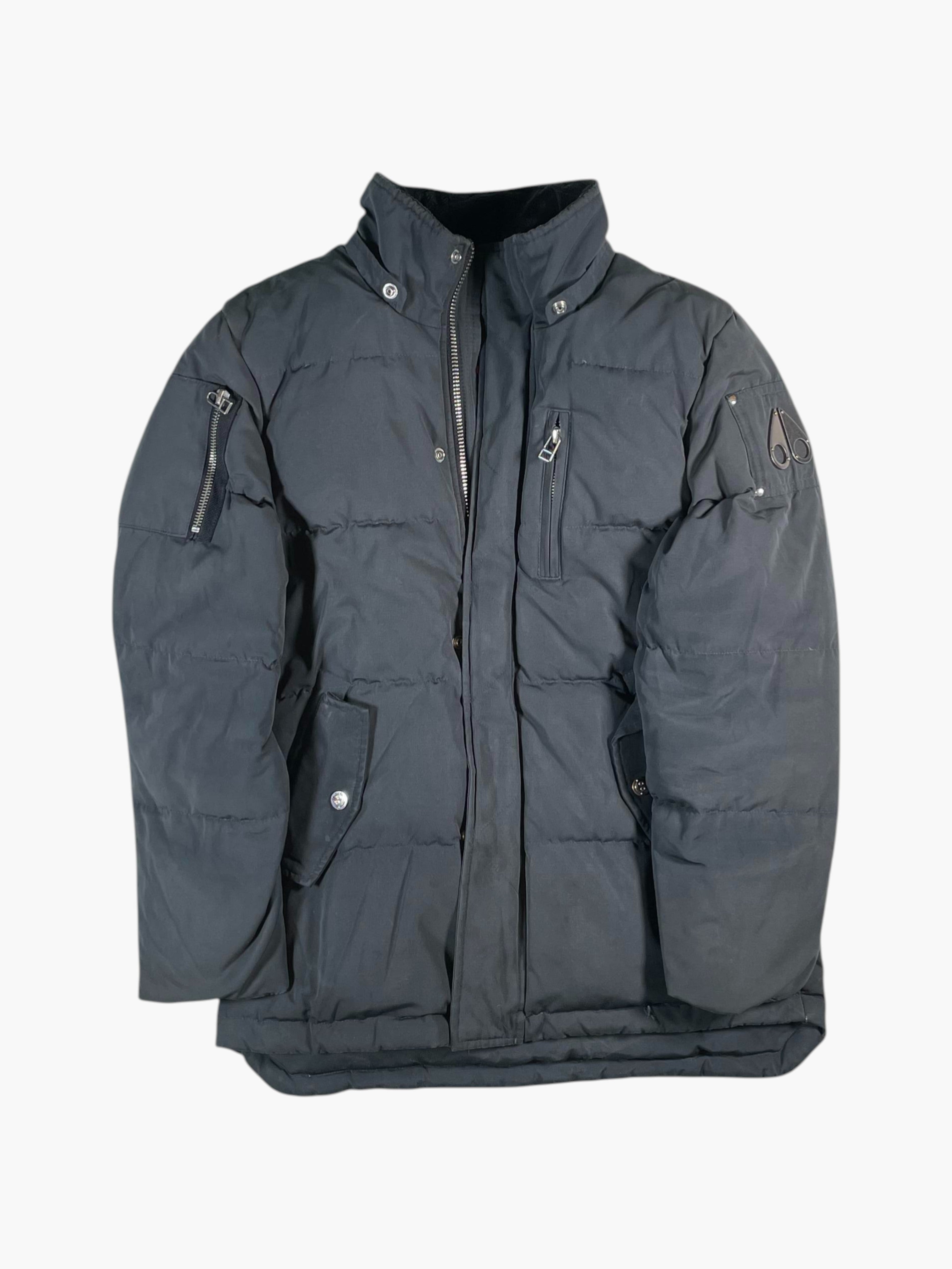 Moose Knuckles Grey Fur Jacket