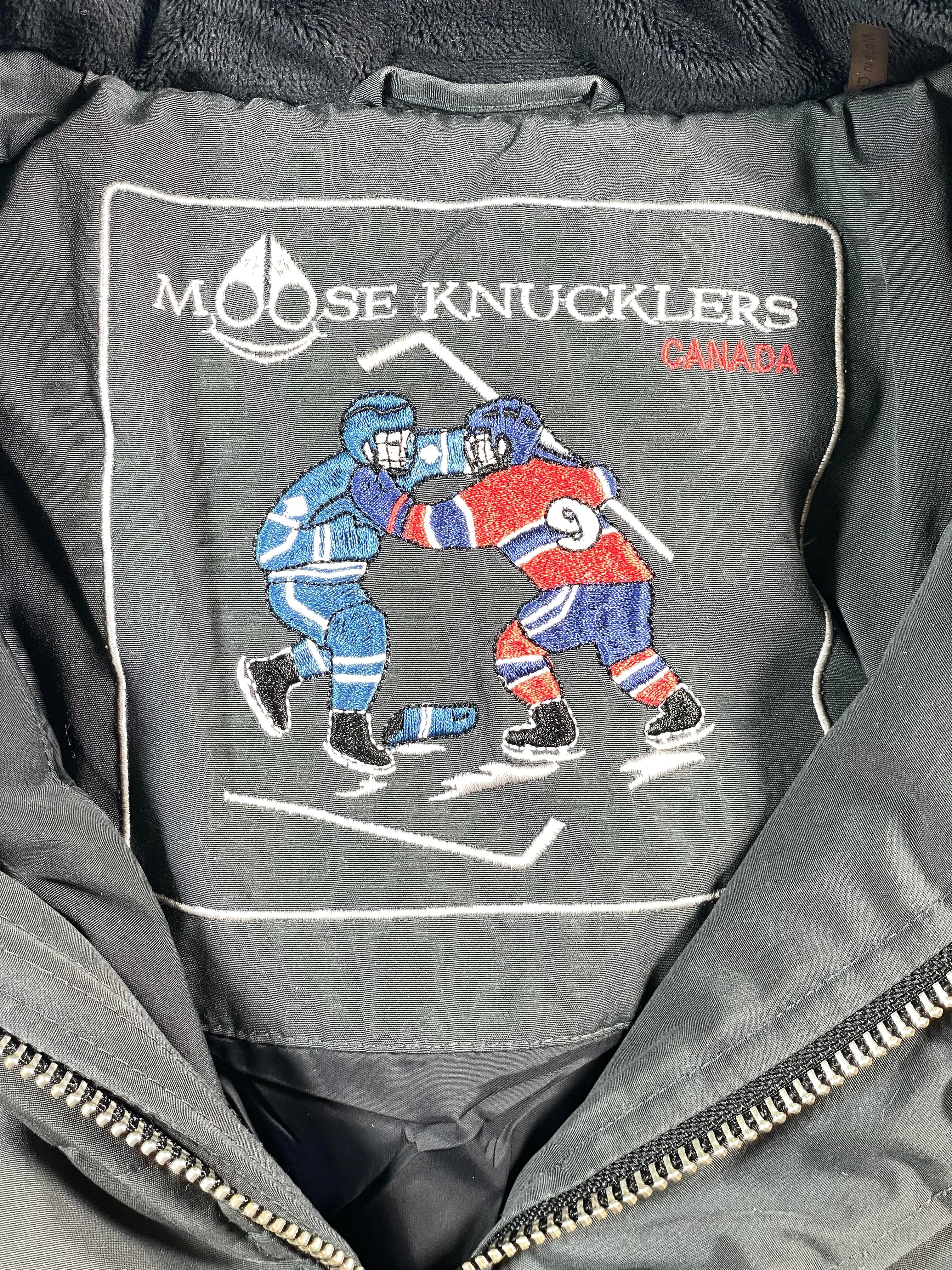 Moose Knuckles Grey Fur Jacket