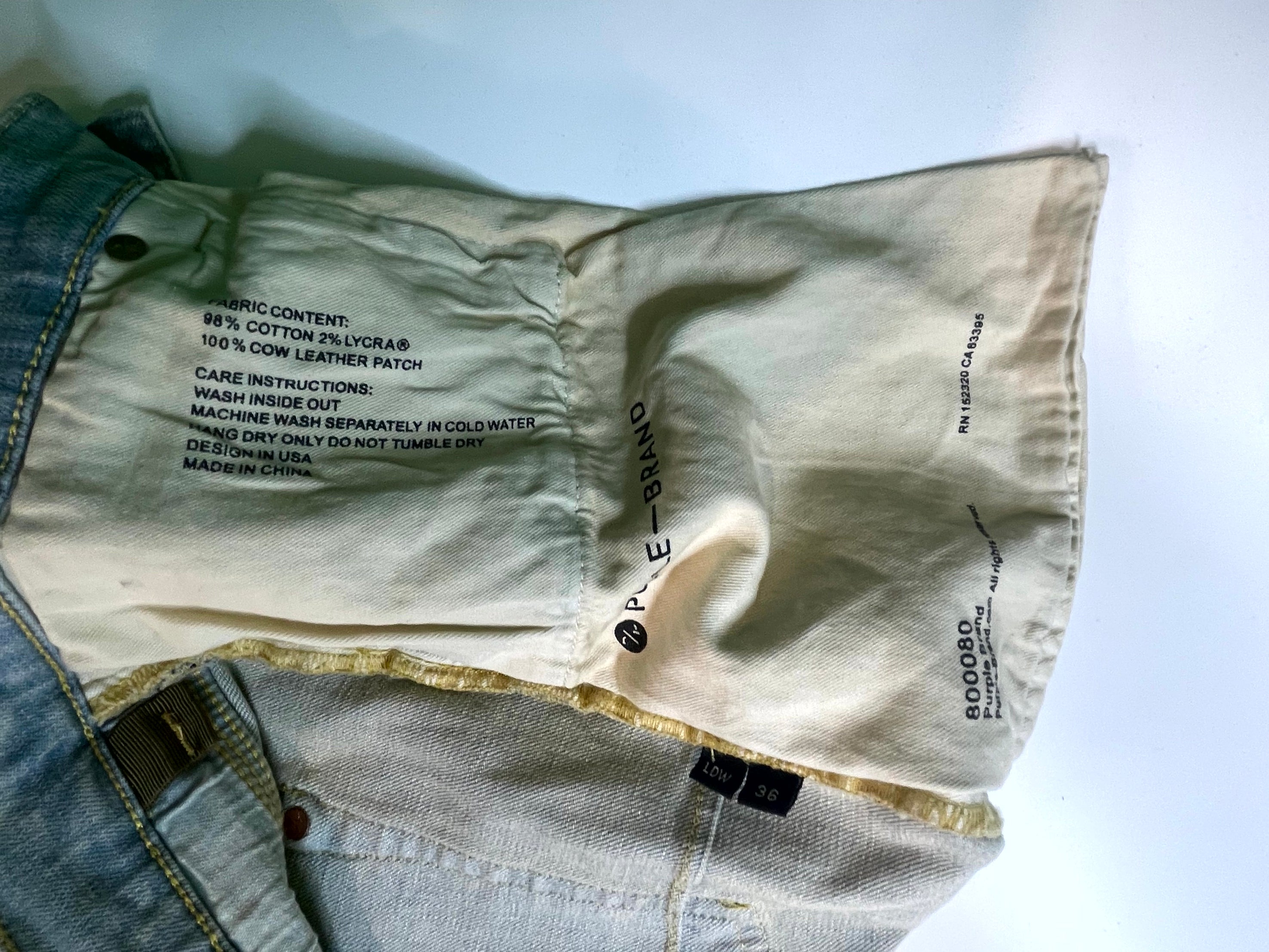 Purple Brand Vintage Wash Jeans