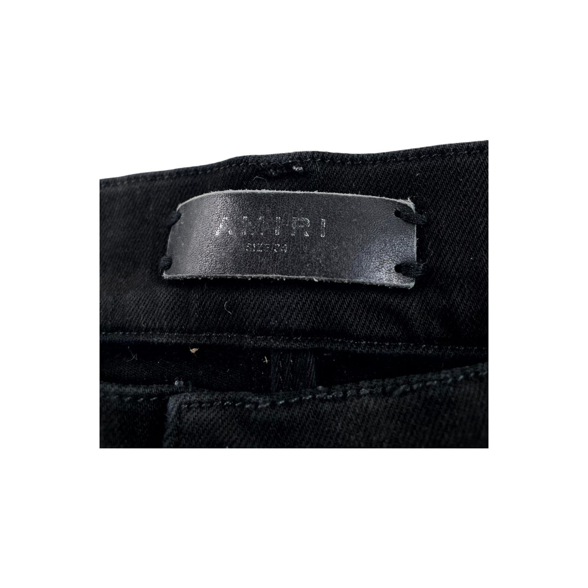 Amiri Ripped Thrasher Black Jeans