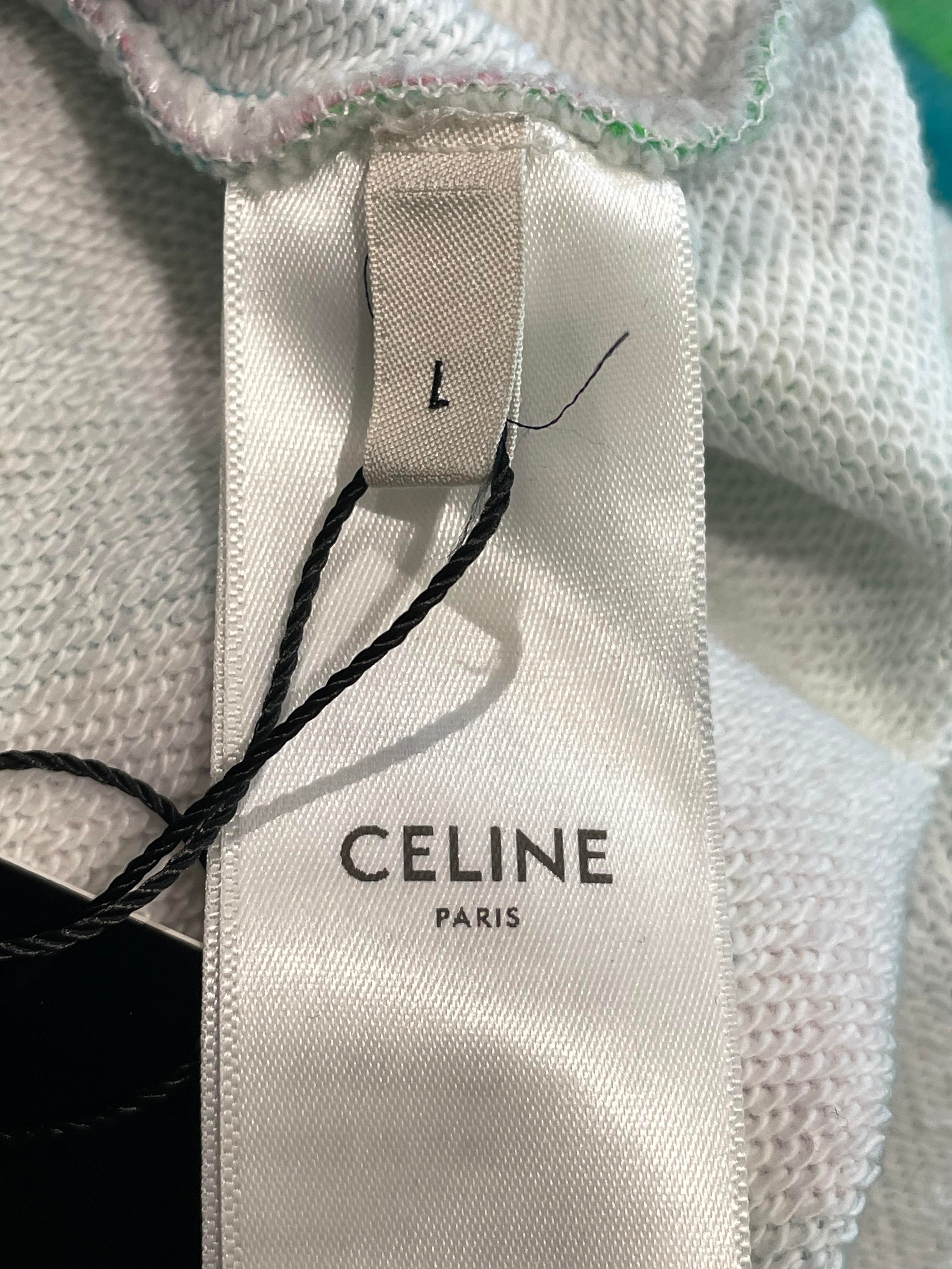 Celine Tropical Hoodie Blue