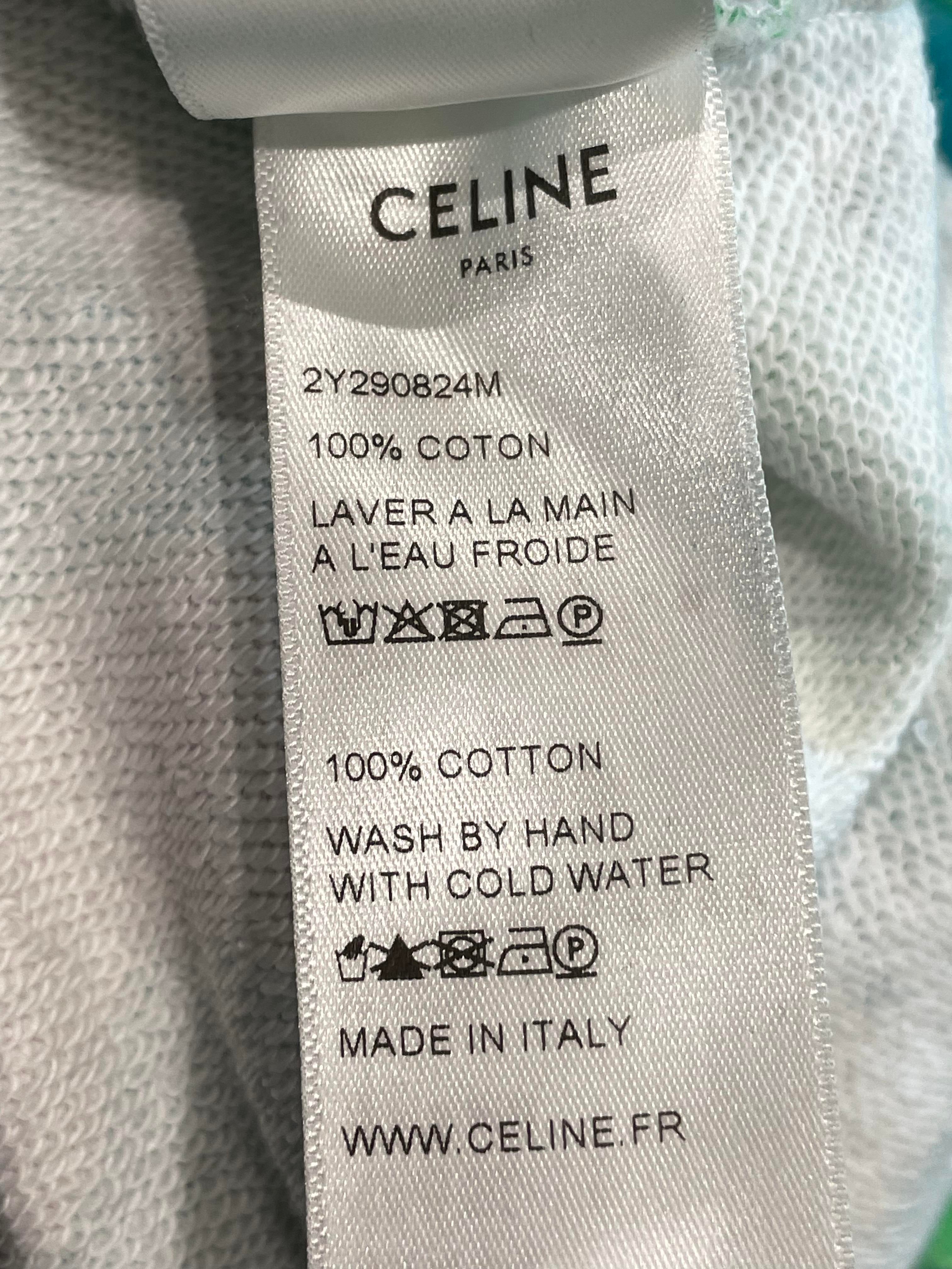 Celine Tropical Hoodie Blue