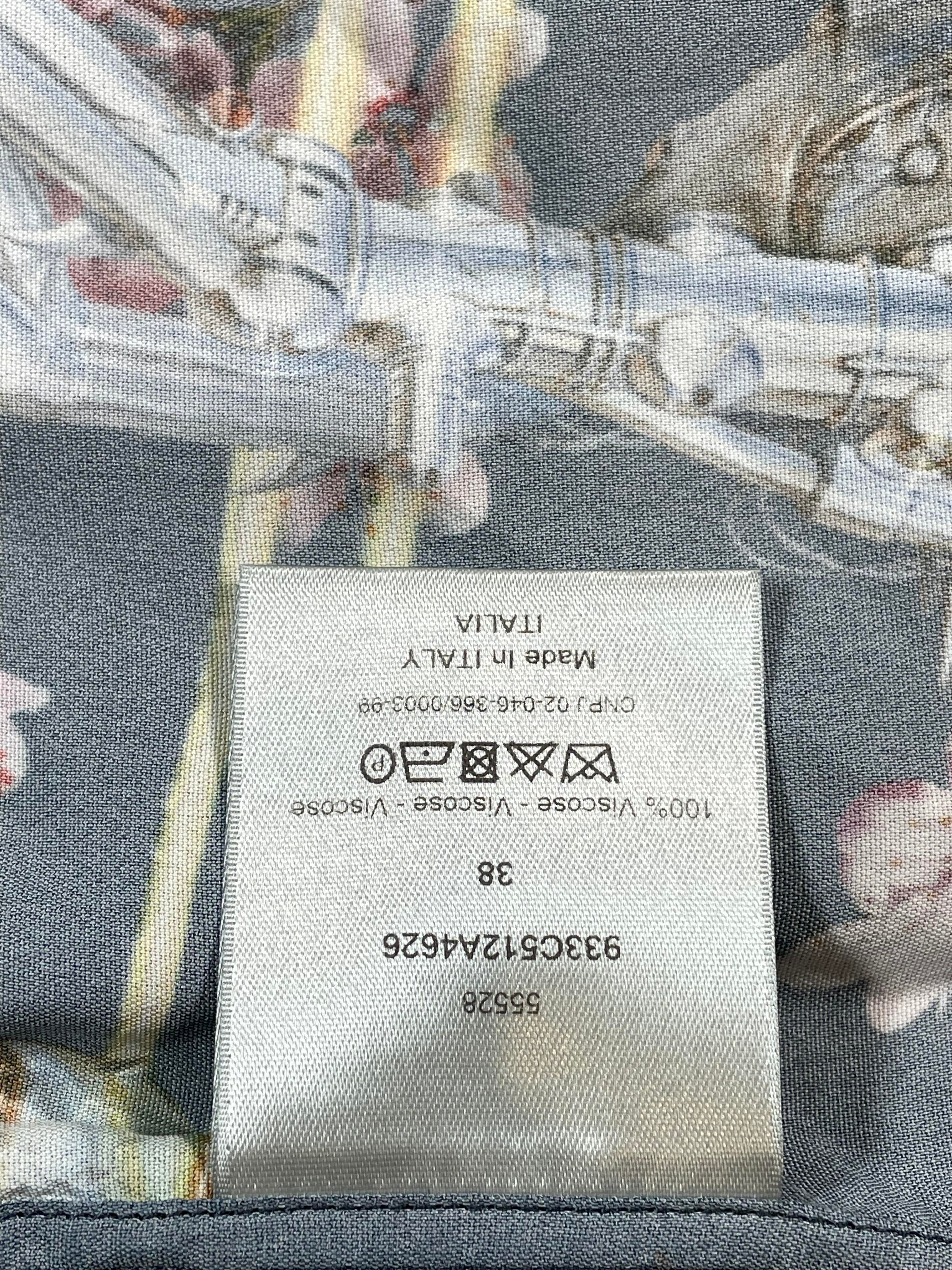 Dior Soroyama Oblique Blue Button Up