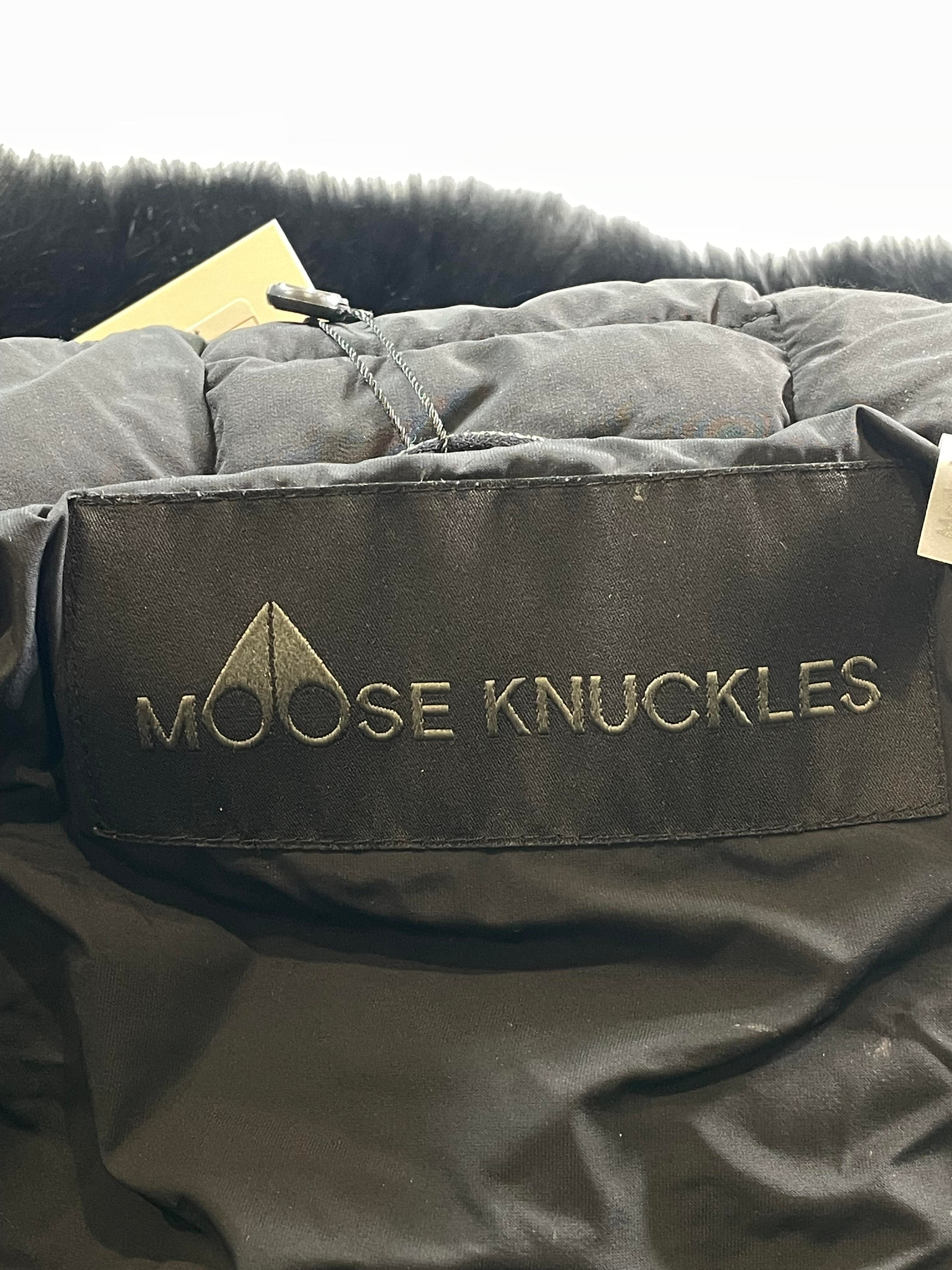 Moose Knuckles Black Fur Parka Jacket