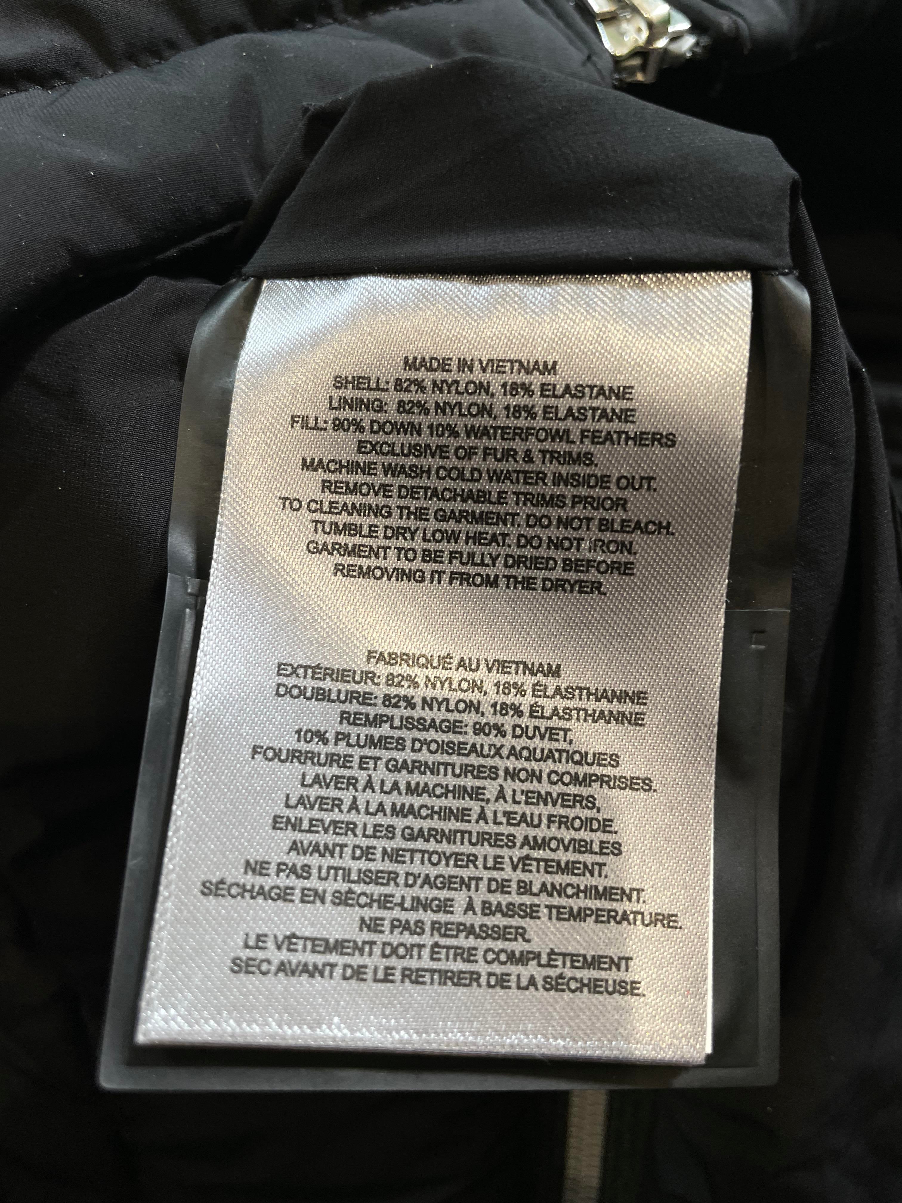 Moose Knuckles Black Fur Parka Jacket
