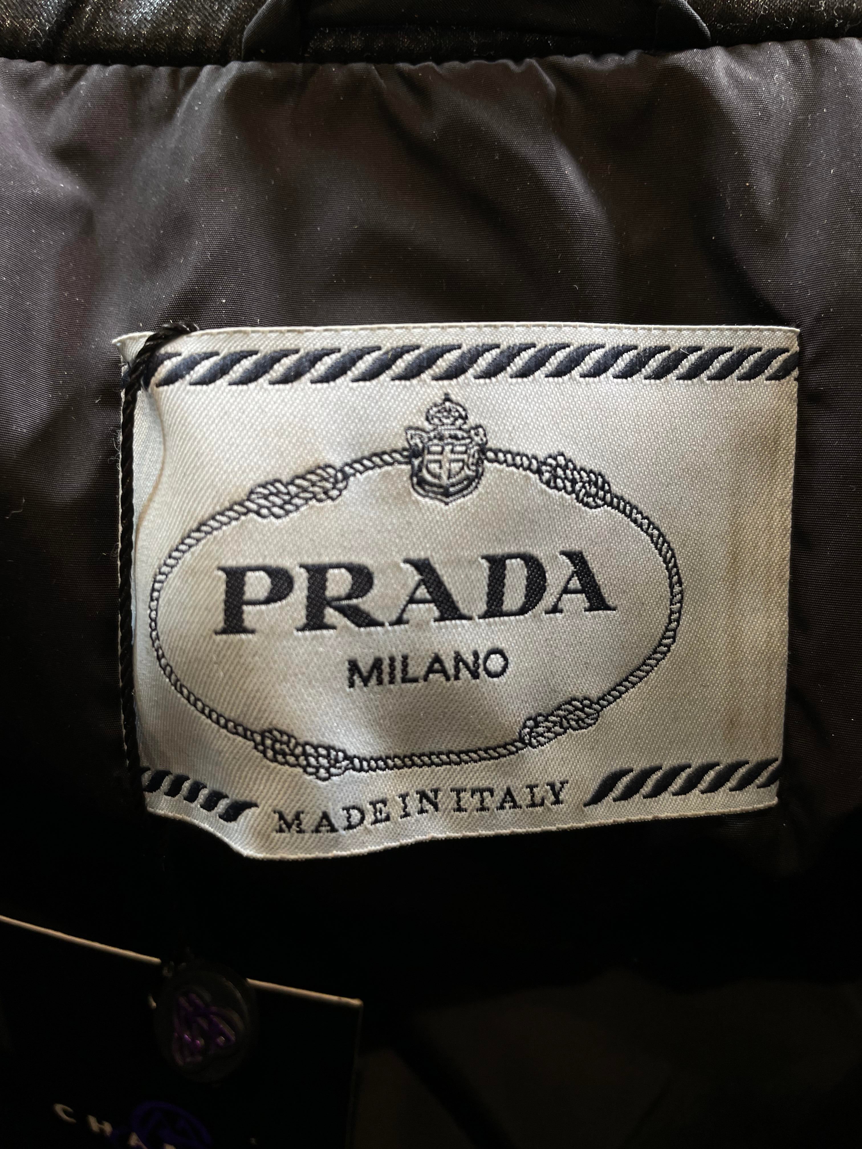 Prada Logo Black Jacket