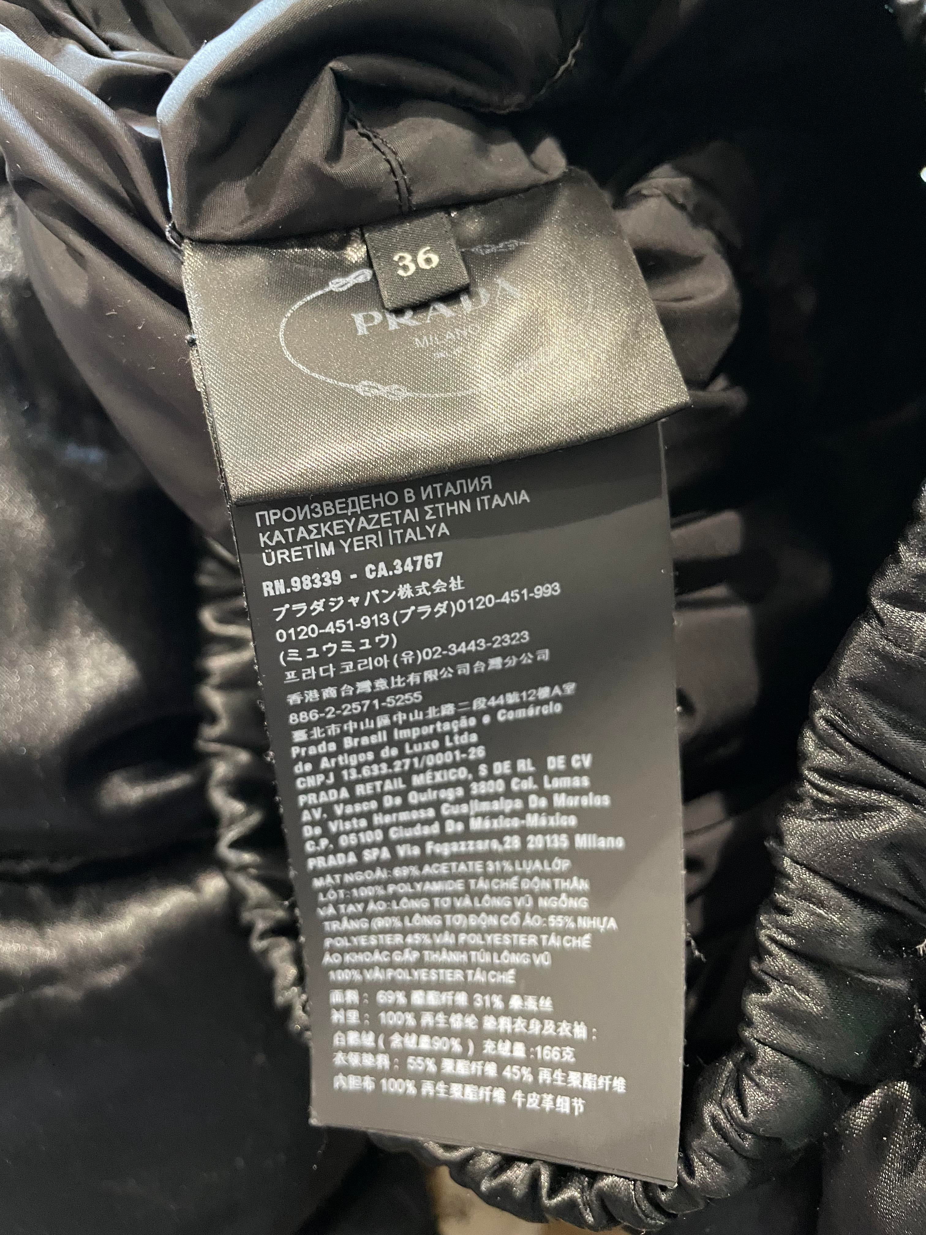 Prada Logo Black Jacket