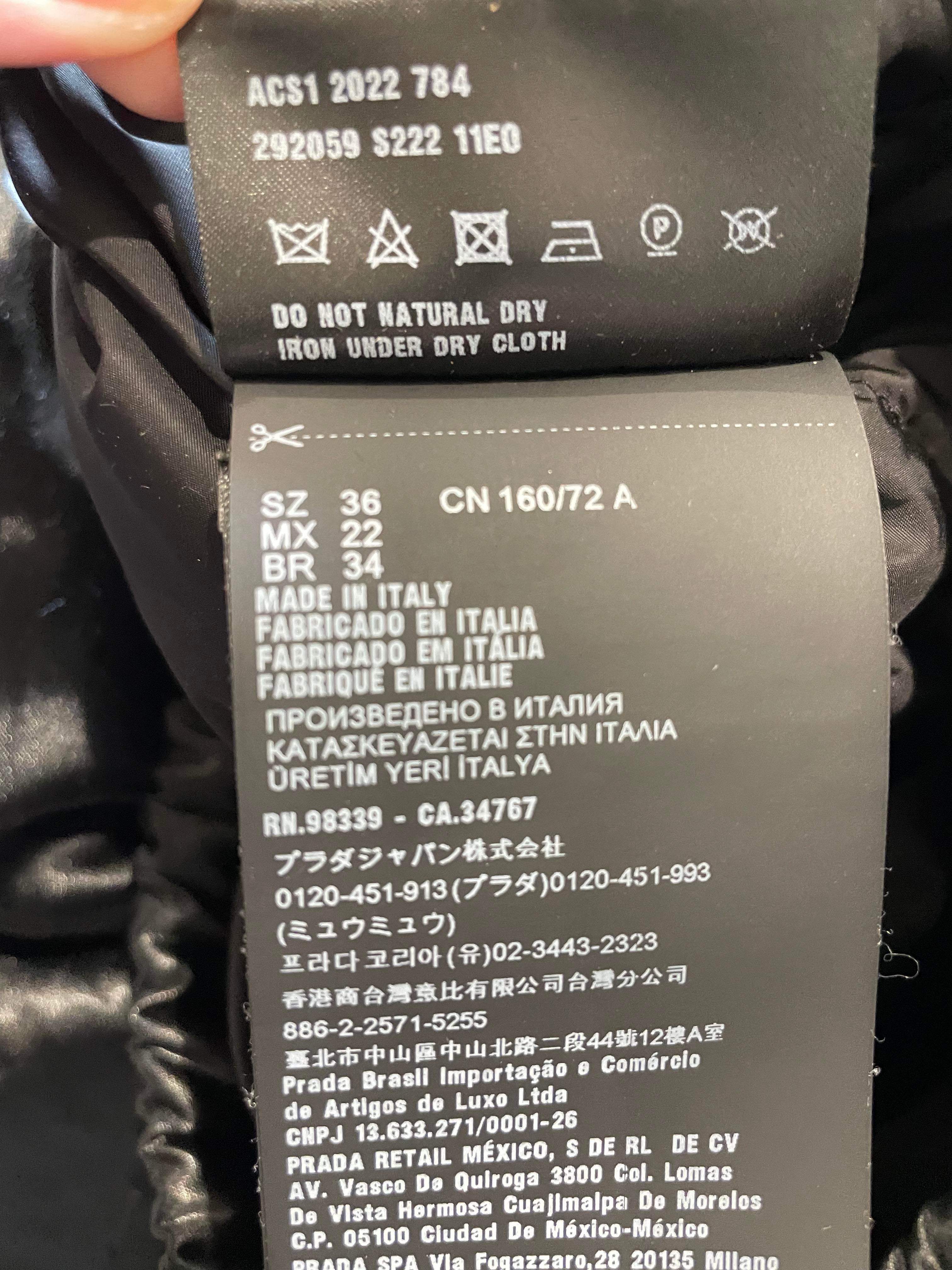 Prada Logo Black Jacket