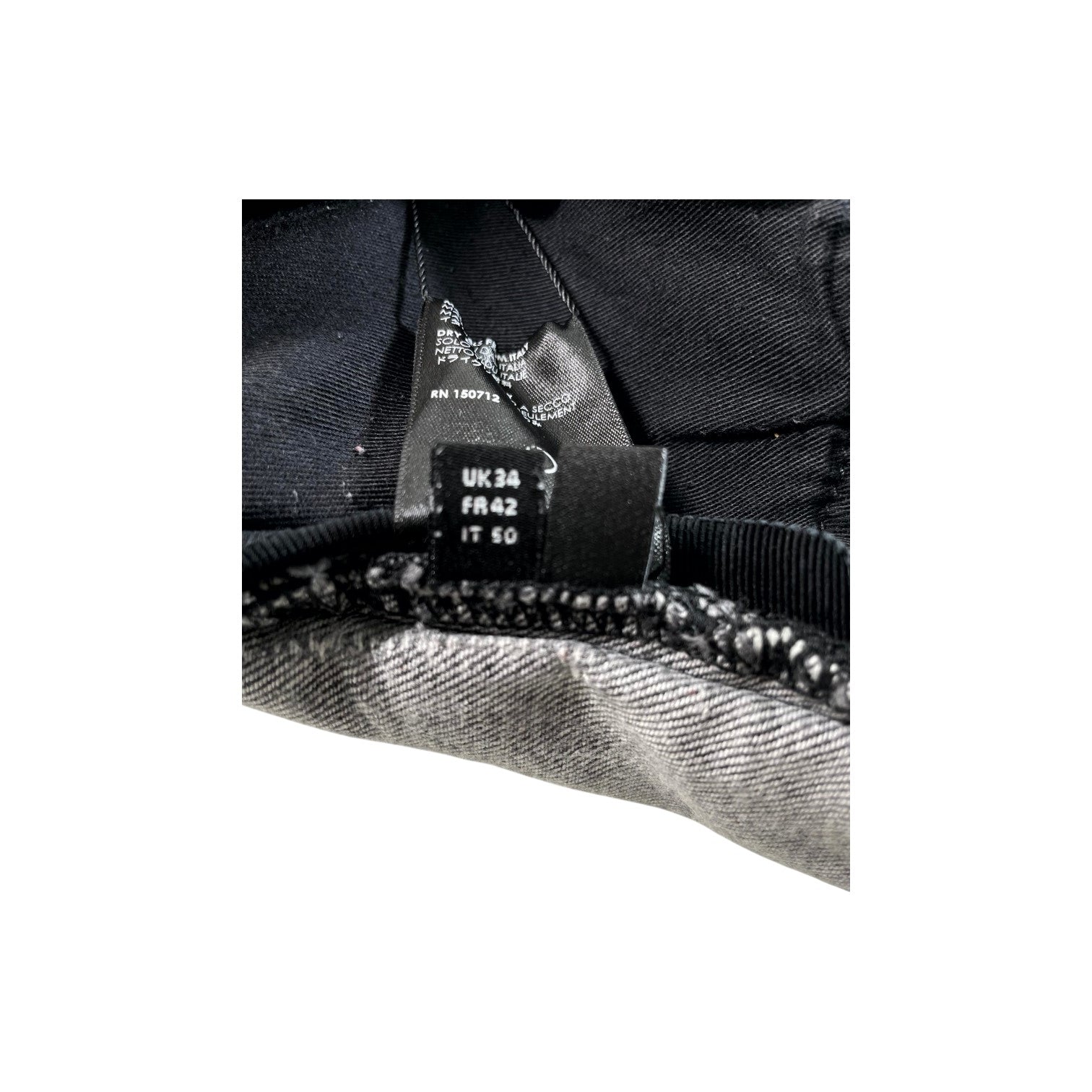 Amiri Plain Thrasher Ripped Grey Jeans