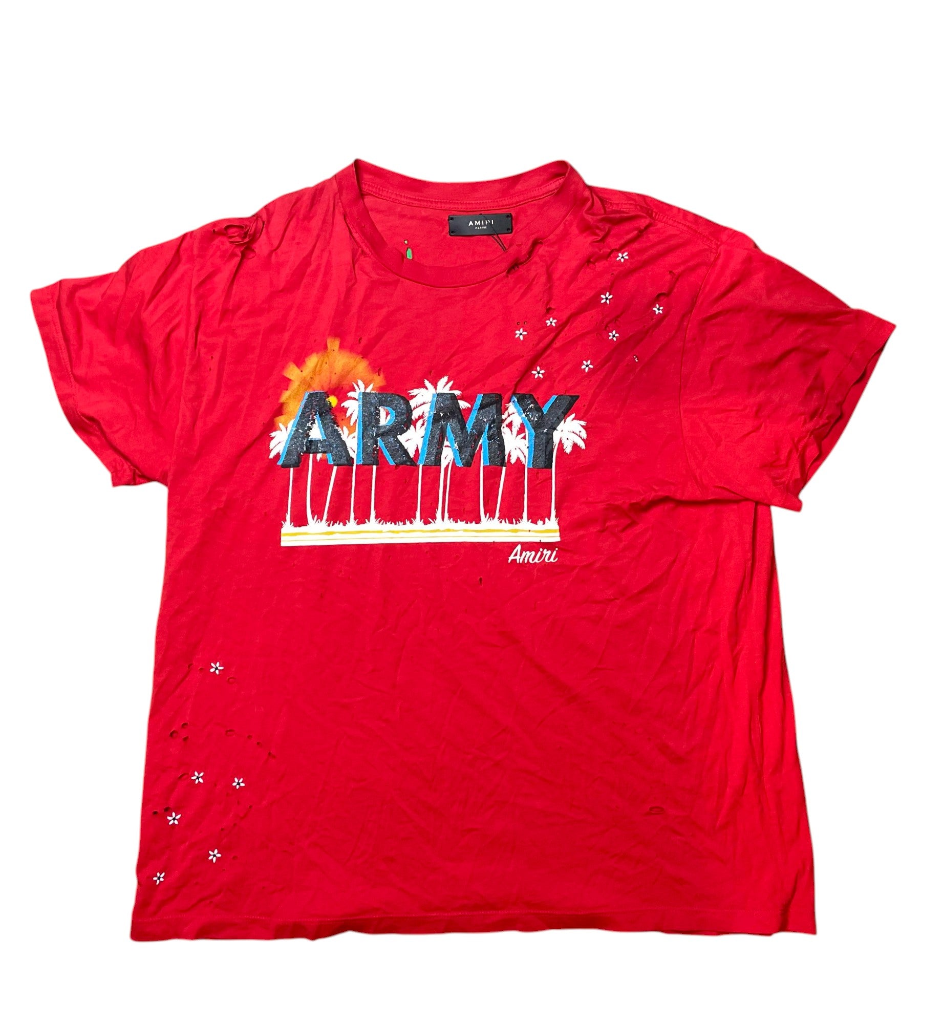 Amiri T Shirt Red Army