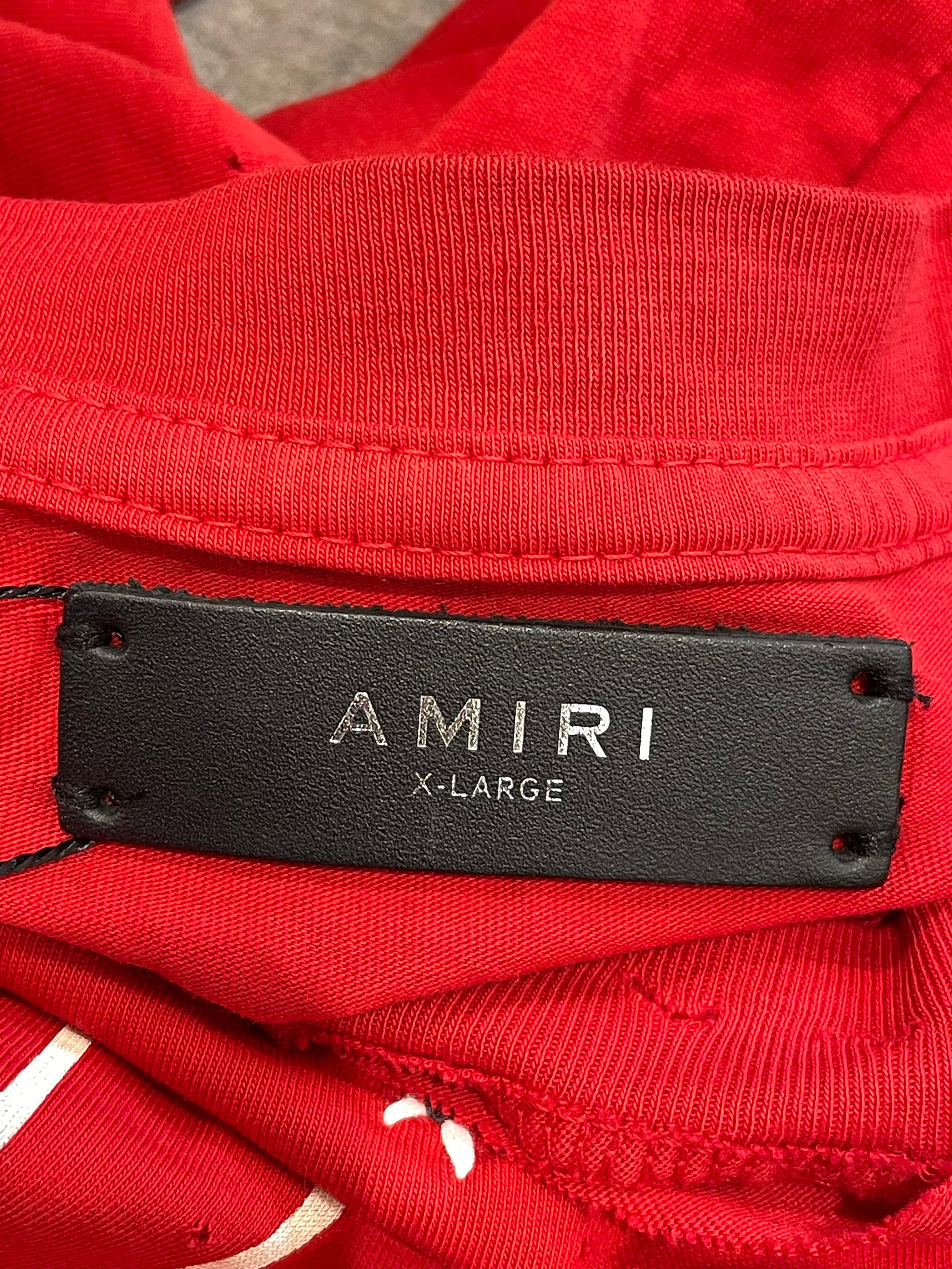 Amiri T Shirt Red Army