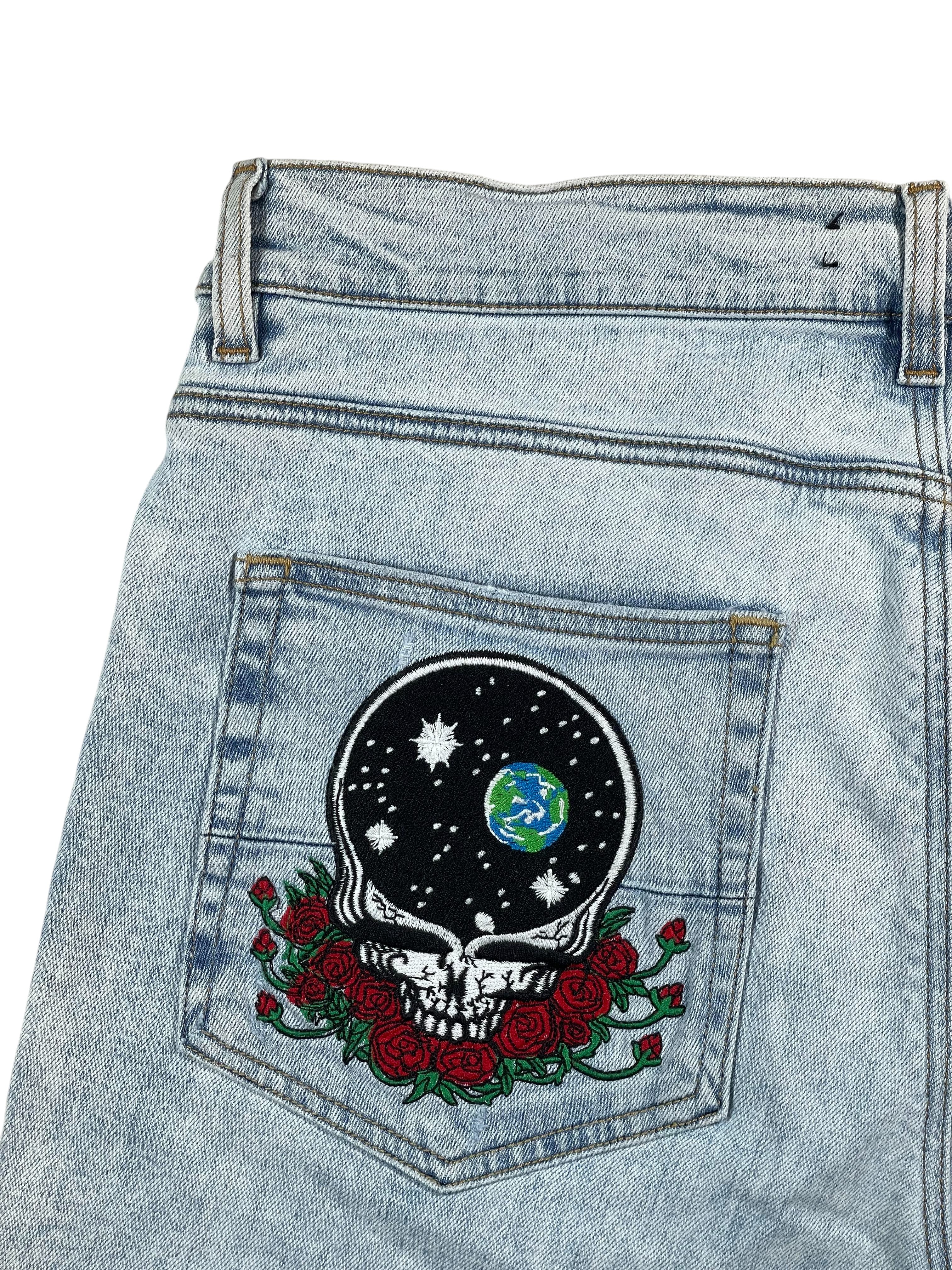 Amiri Grateful Dead Light Wash Jeans