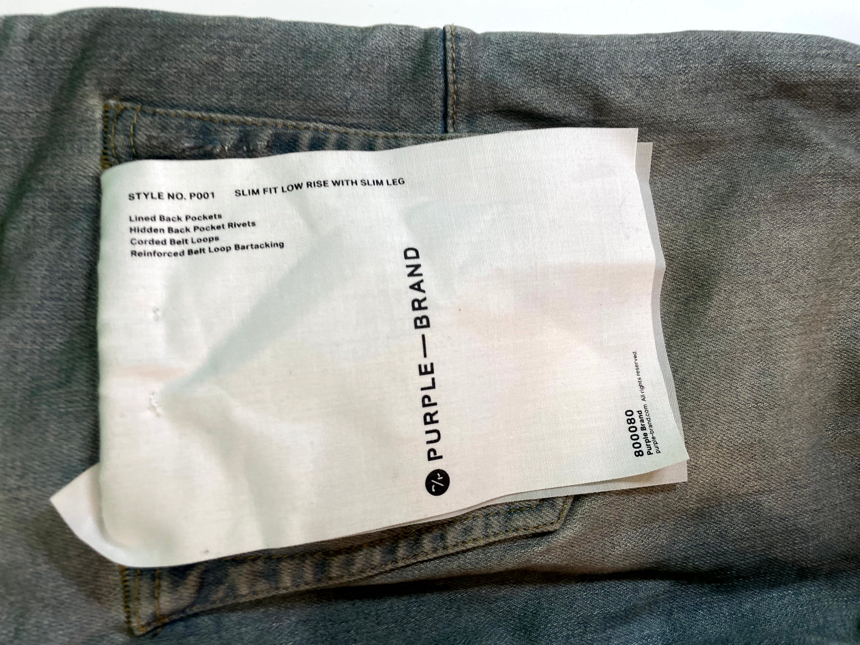 Purple Brand Vintage Wax Light Wash Jeans