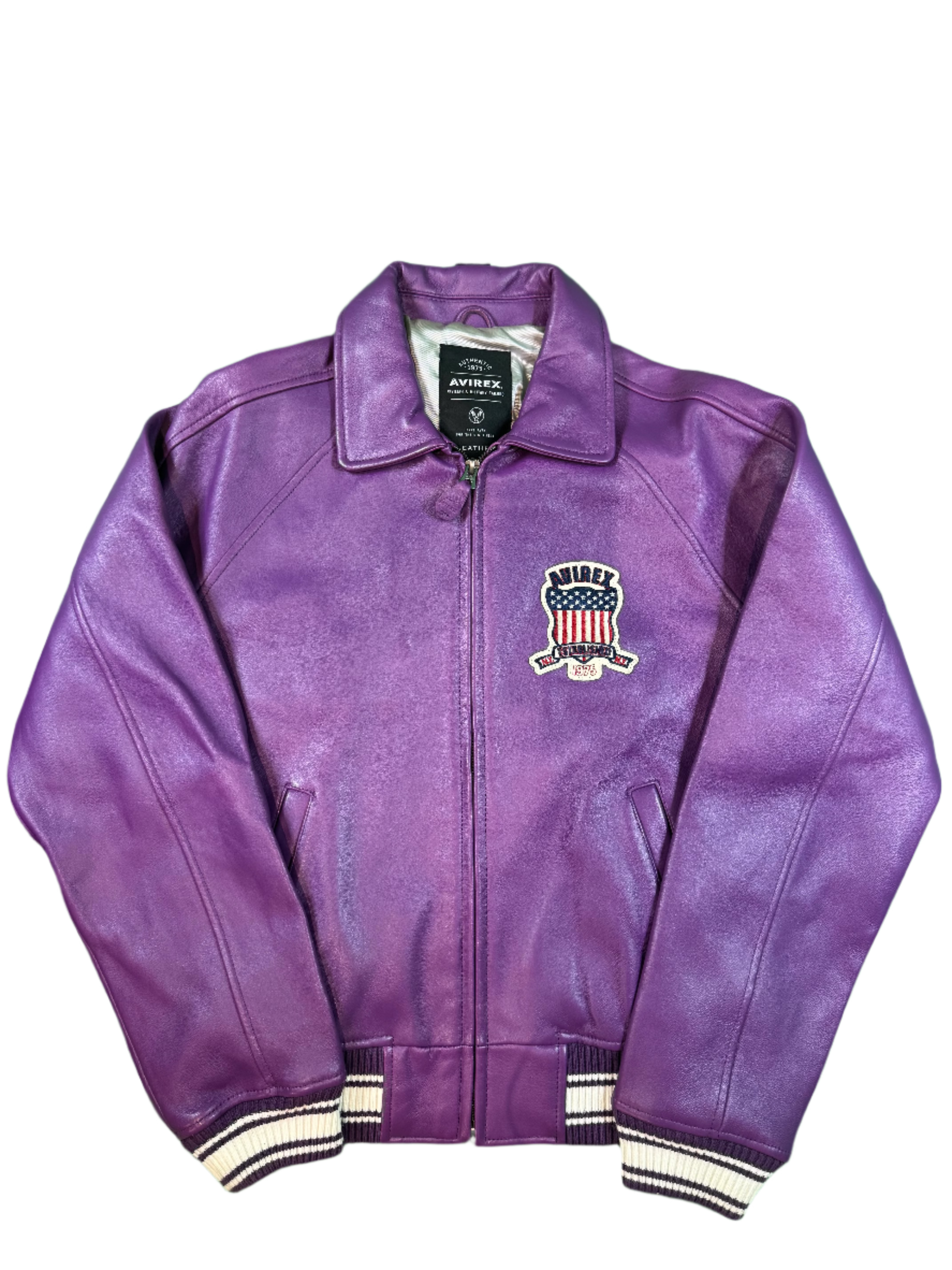 Avirex Purple Varsity Jacket