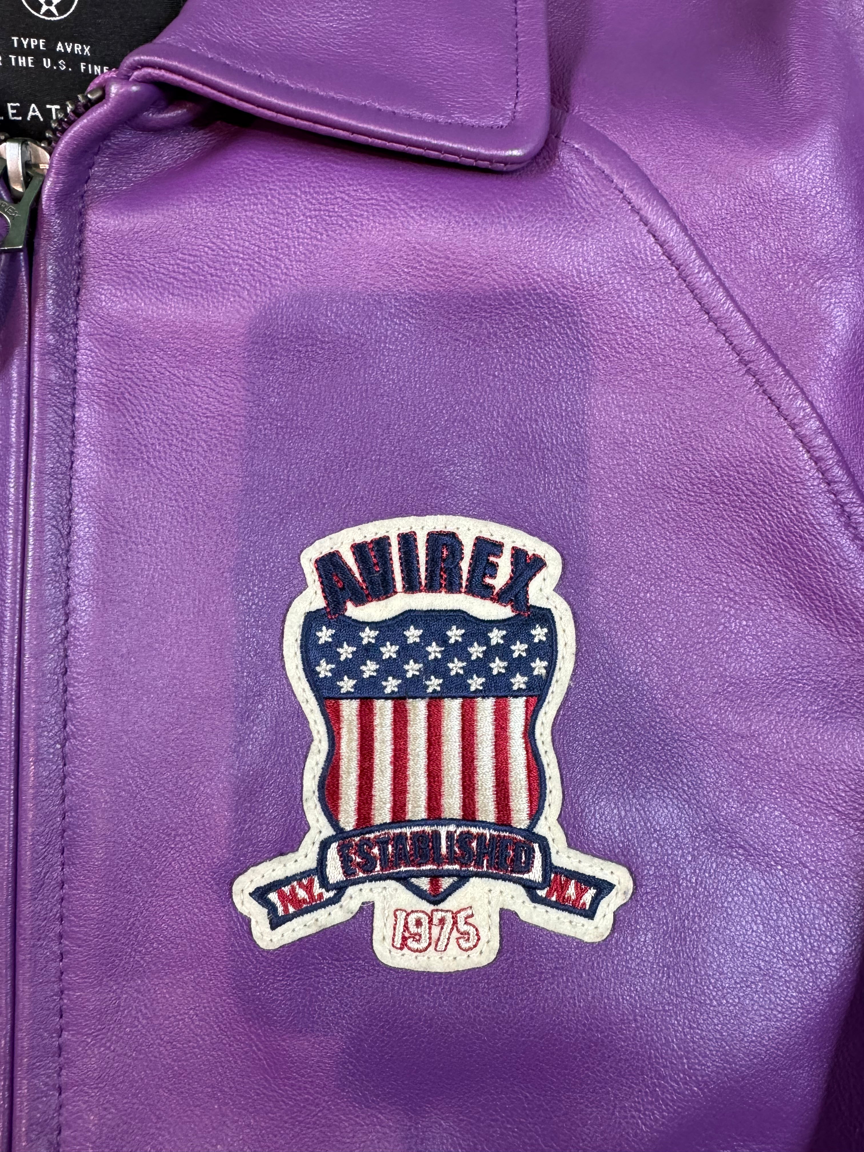 Avirex Purple Varsity Jacket