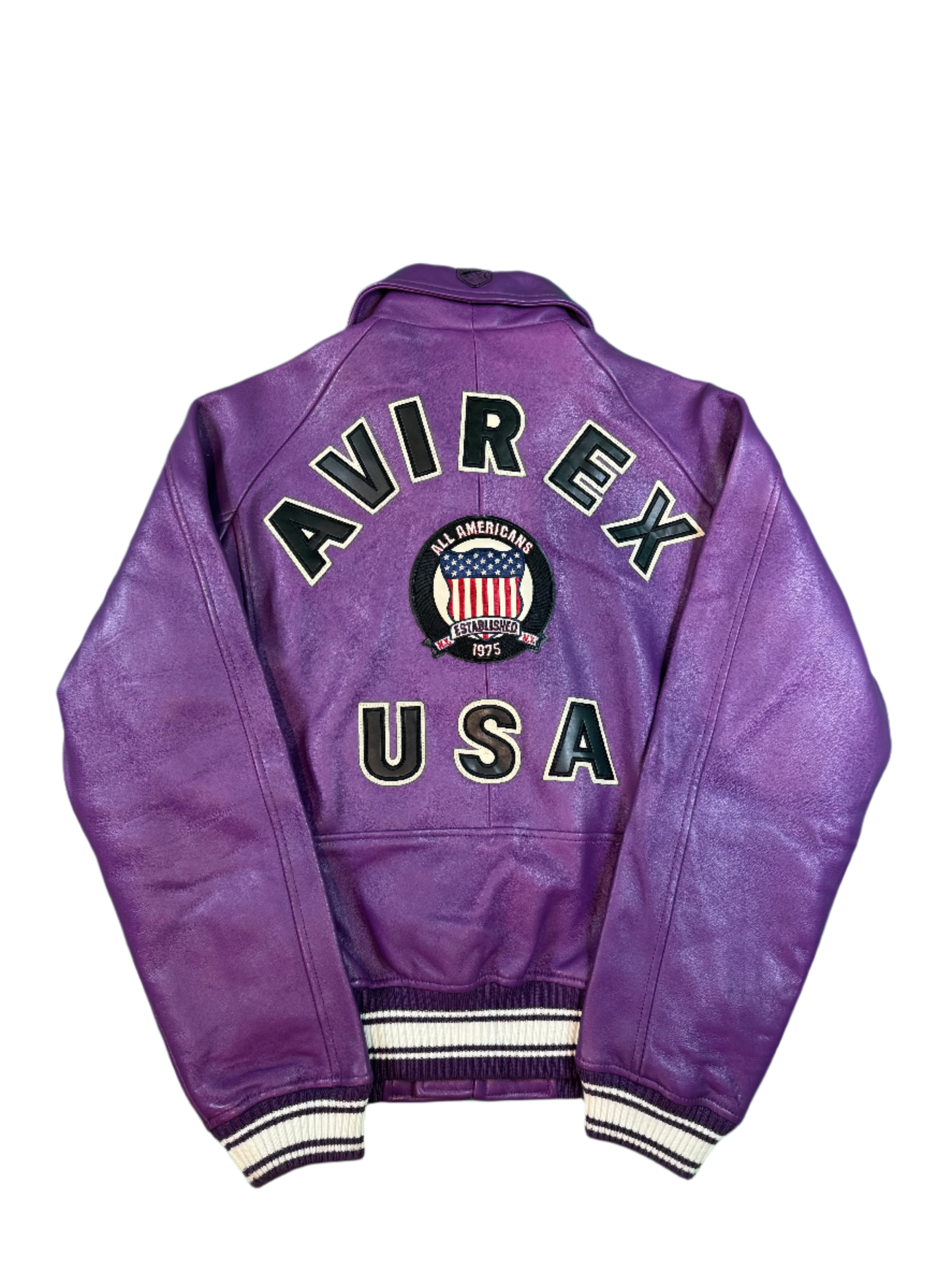 Avirex Purple Varsity Jacket