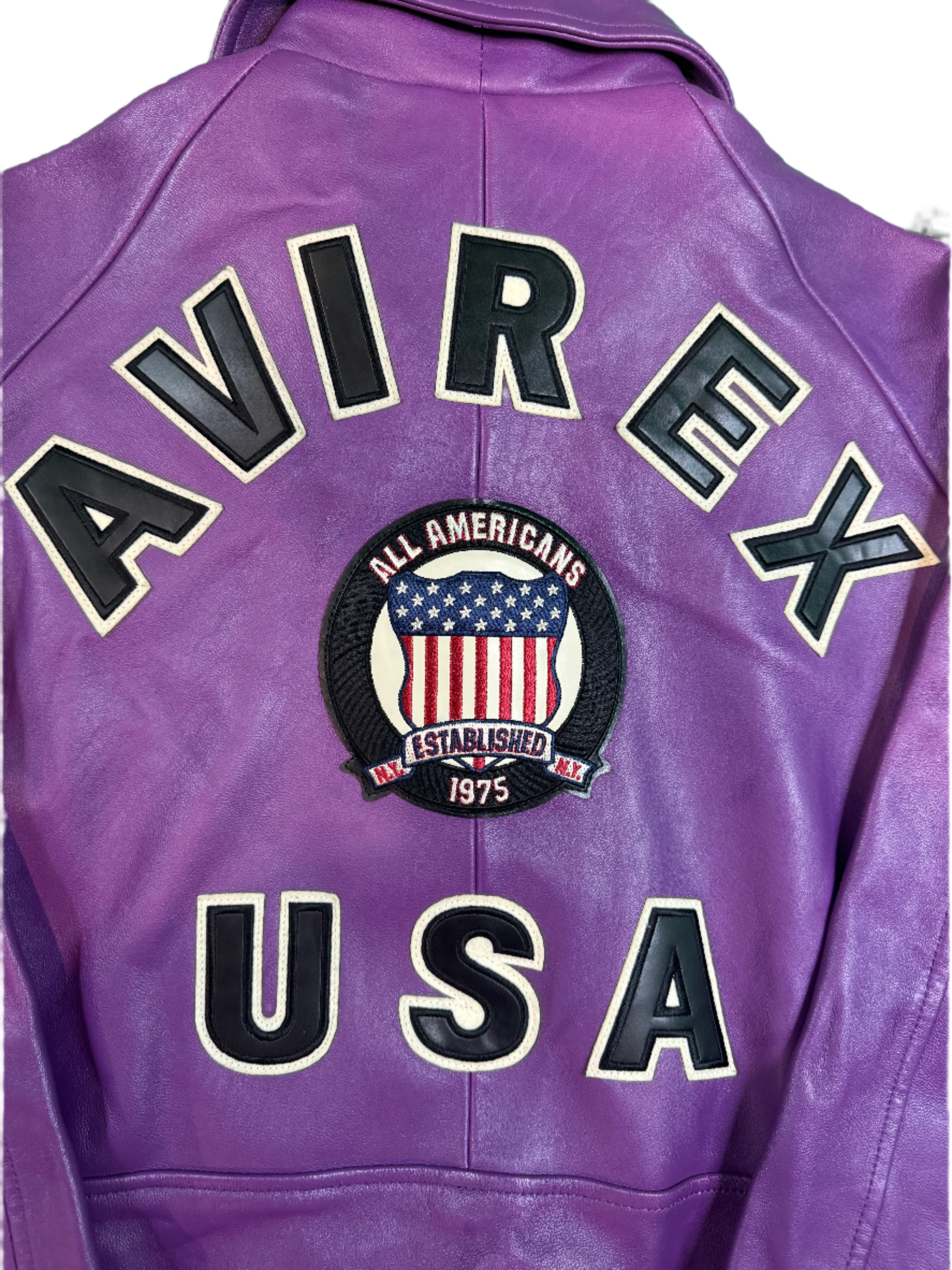 Avirex Purple Varsity Jacket