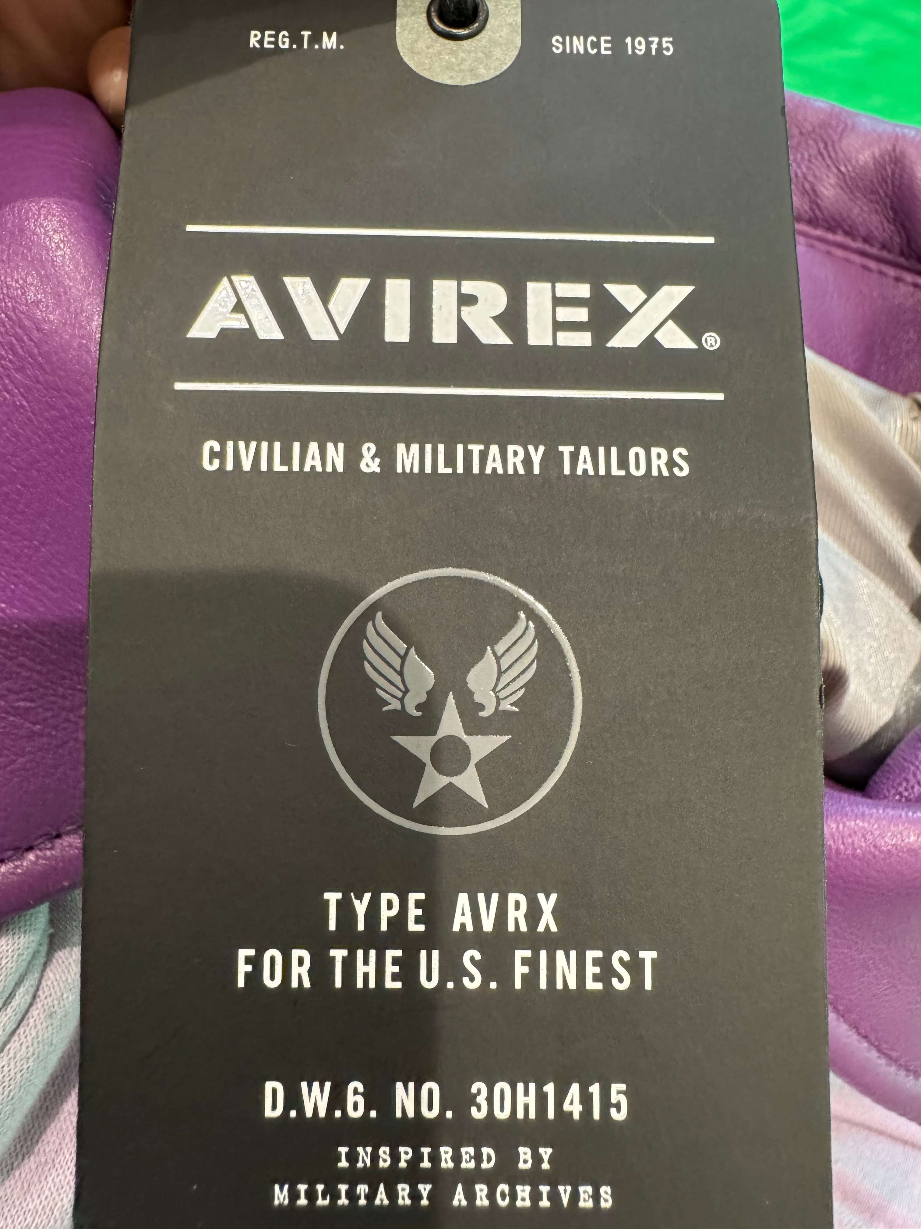 Avirex Purple Varsity Jacket