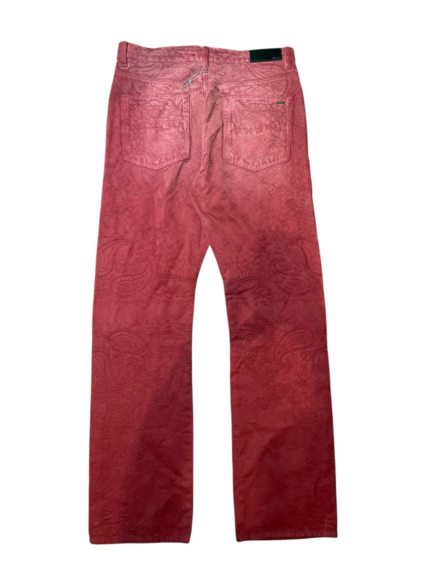 Amiri Red Bandana Thrasher Jeans
