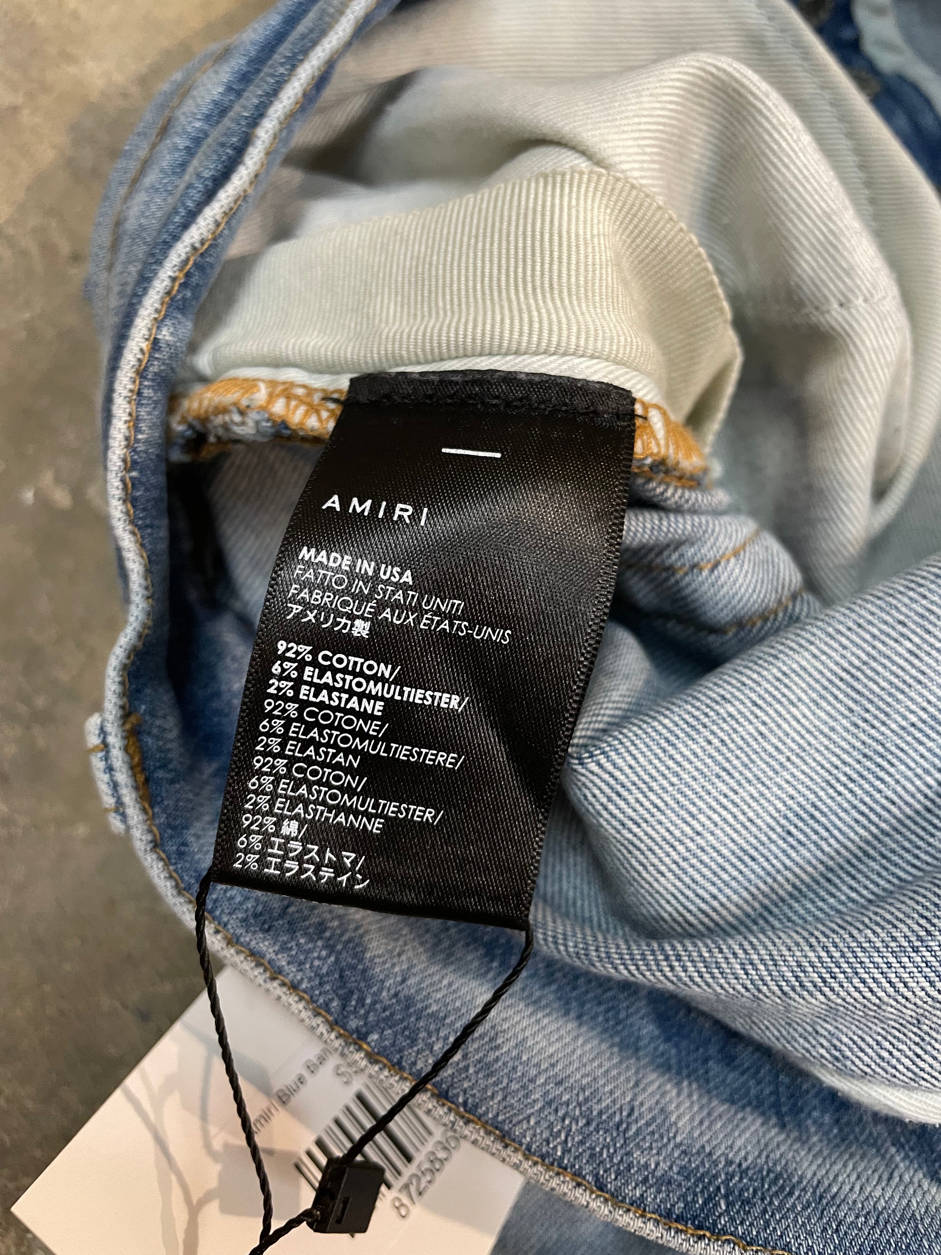 Amiri Blue Bandana Mx1 31 Used