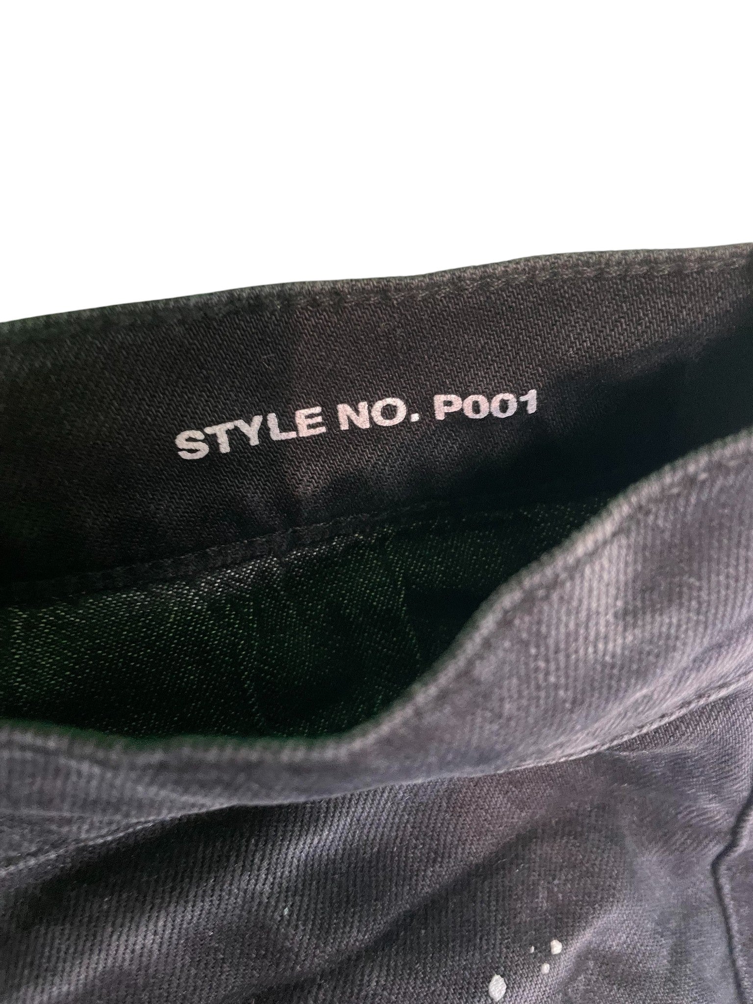 Purple Brand 'Splatter' Black Wash Ripped Jeans