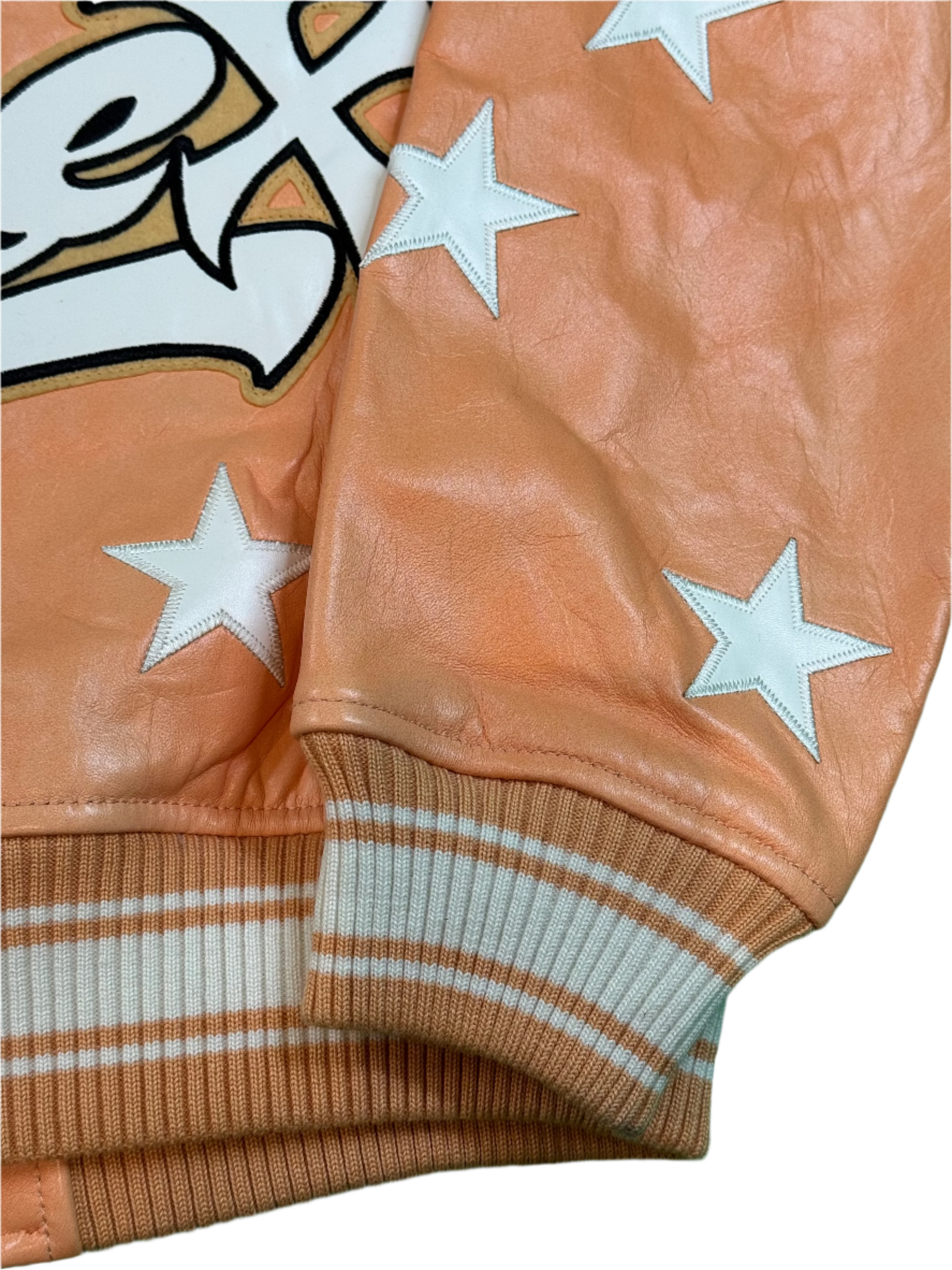 Hellstar x Avirex Icon Orange Varsity Jacket