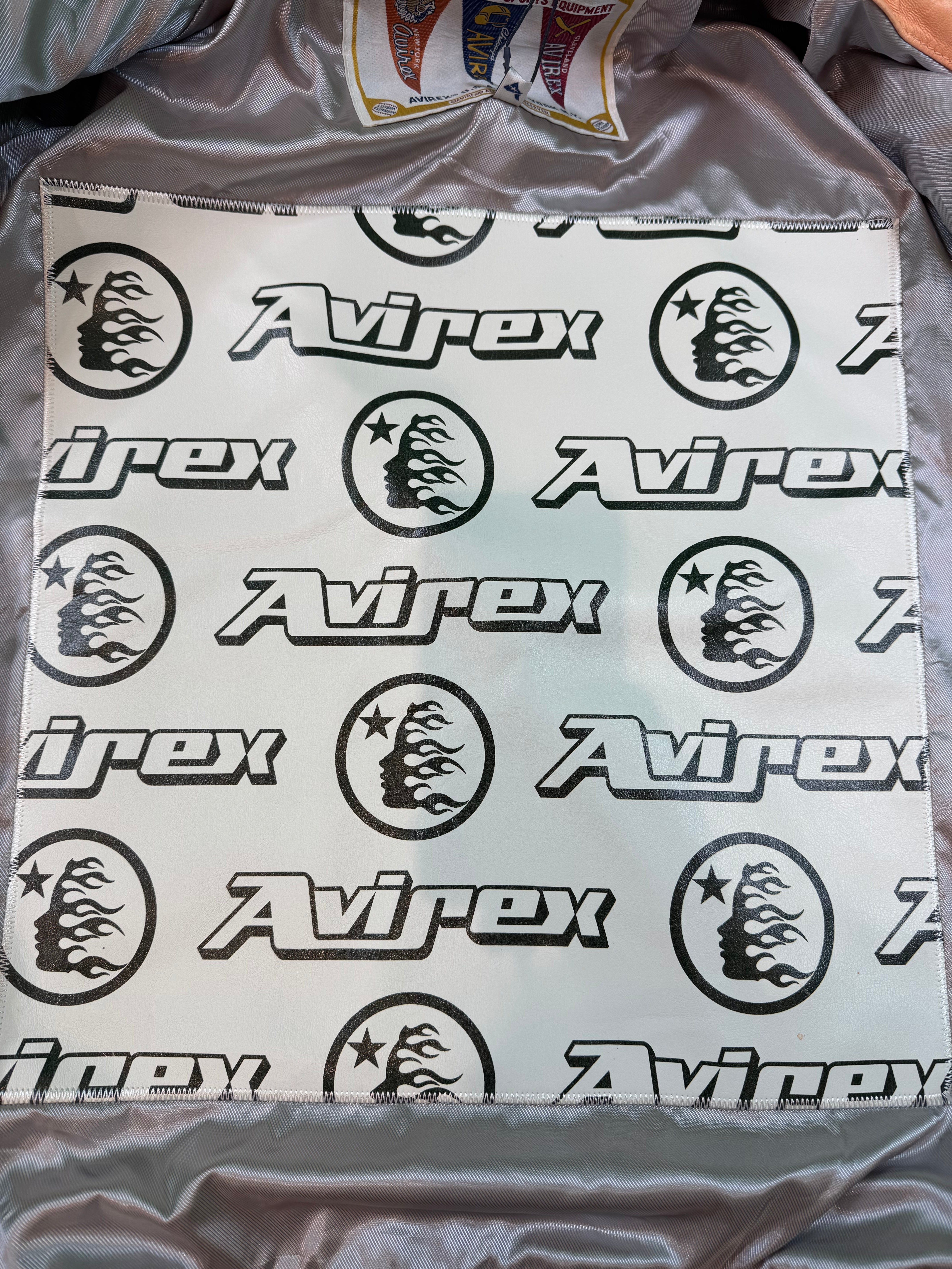 Hellstar x Avirex Icon Orange Varsity Jacket