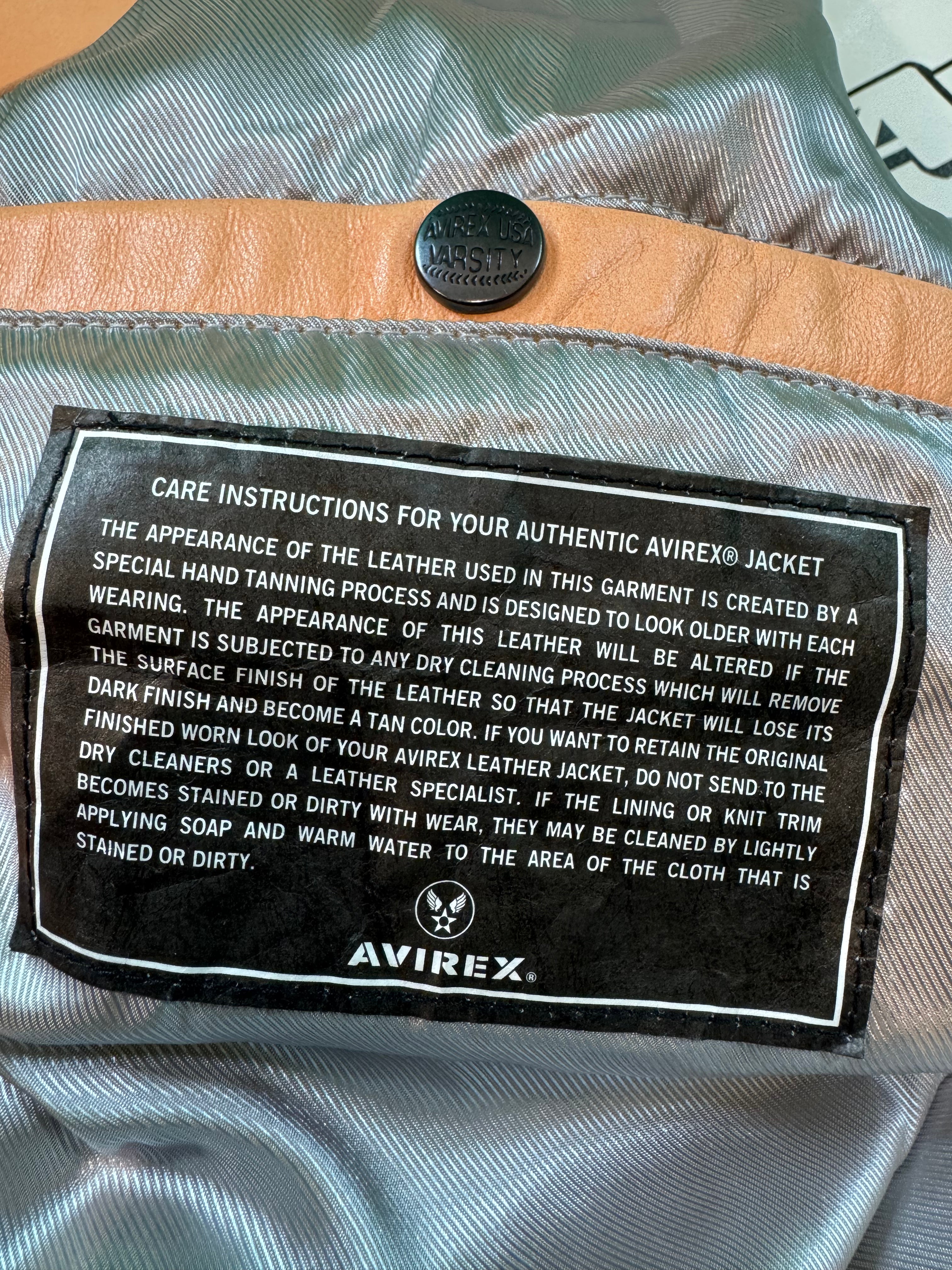 Hellstar x Avirex Icon Orange Varsity Jacket