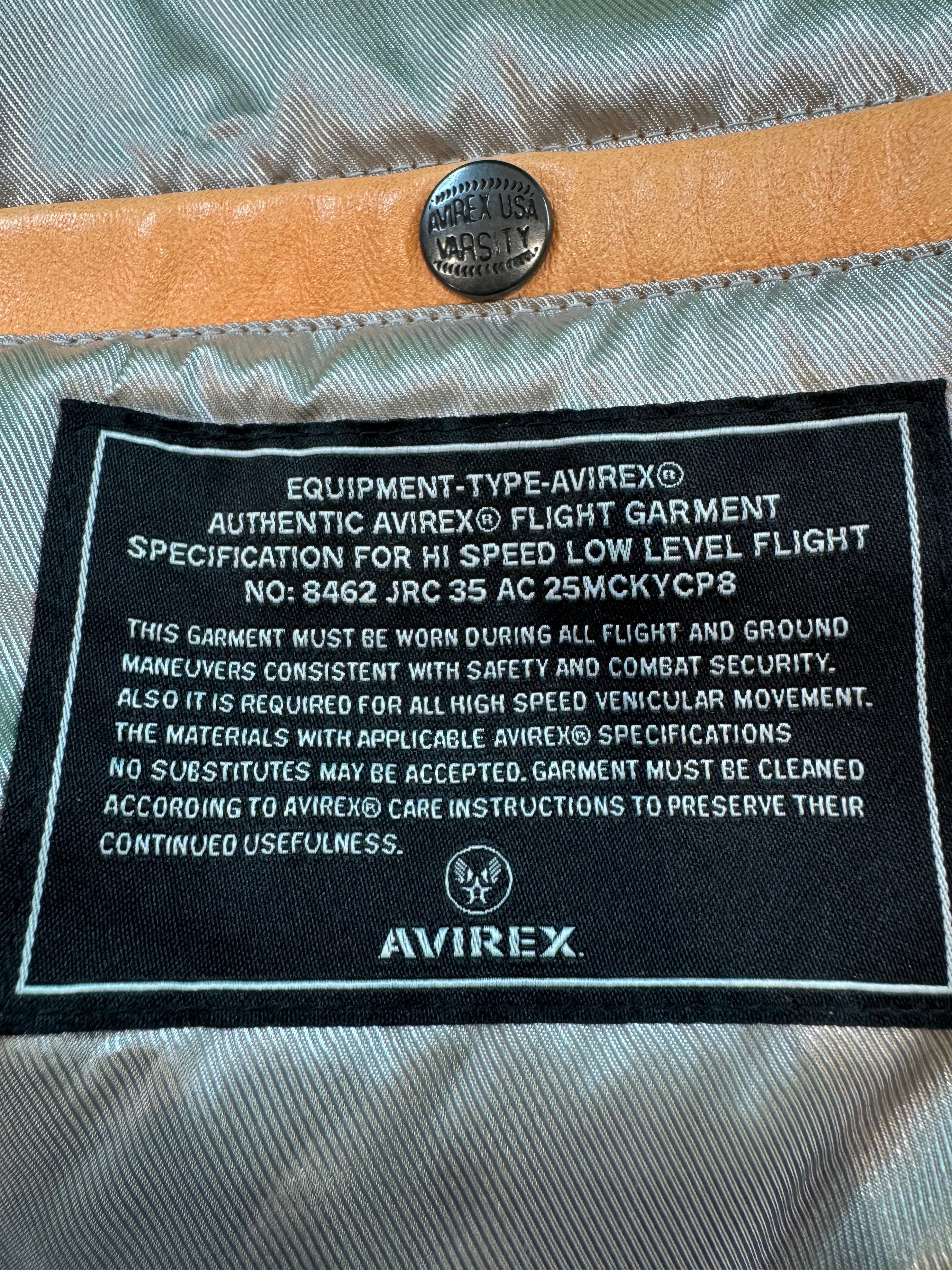 Hellstar x Avirex Icon Orange Varsity Jacket