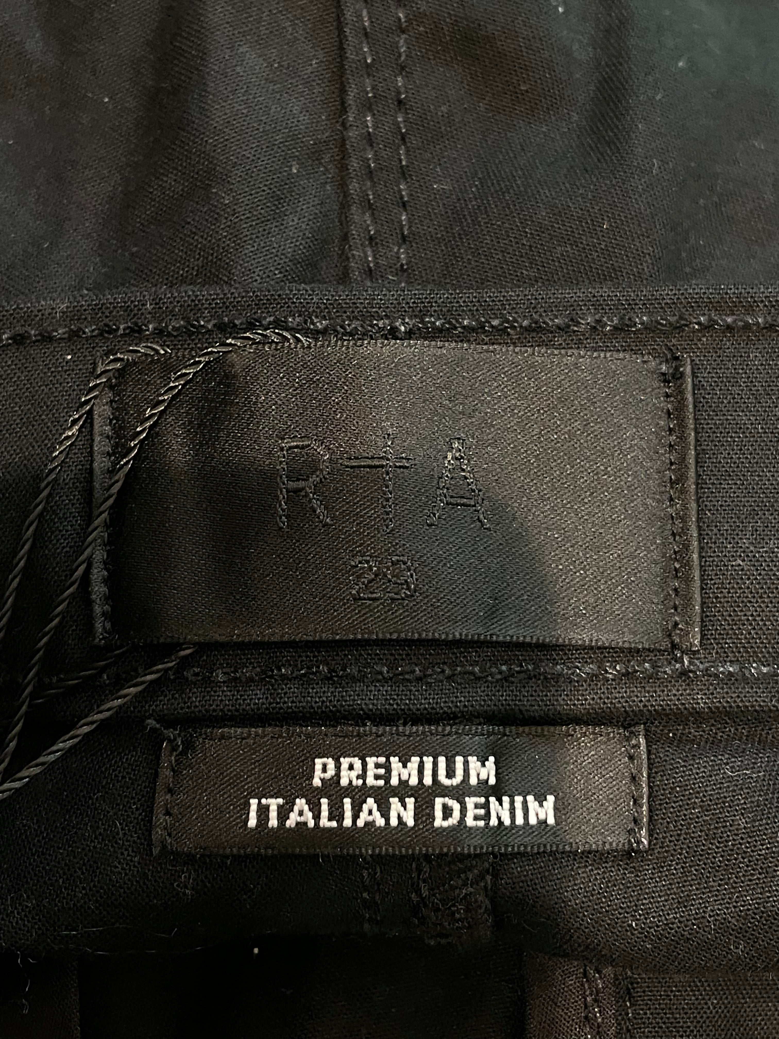 RTA Jeans Black Yellow