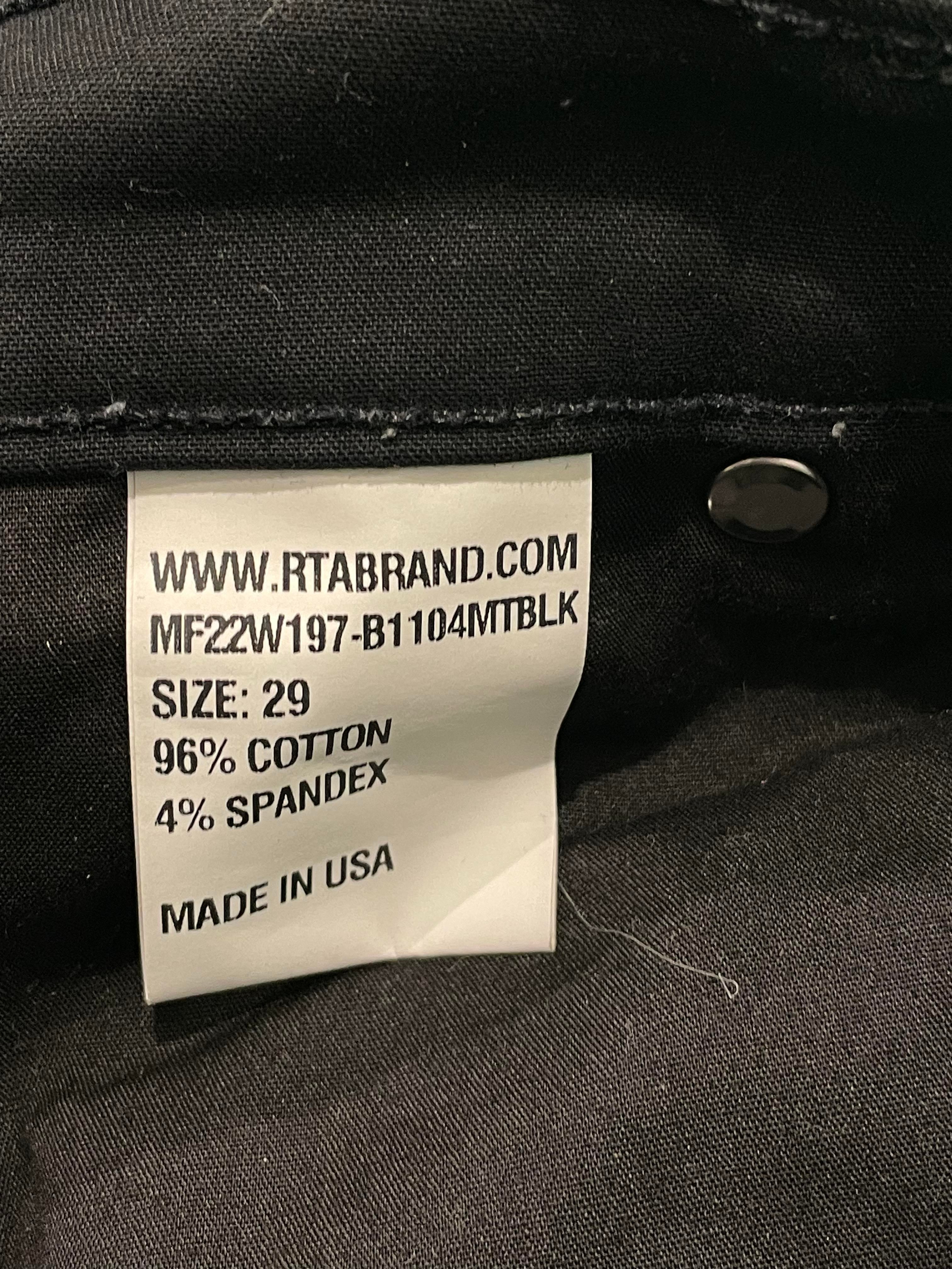 RTA Jeans Black Yellow
