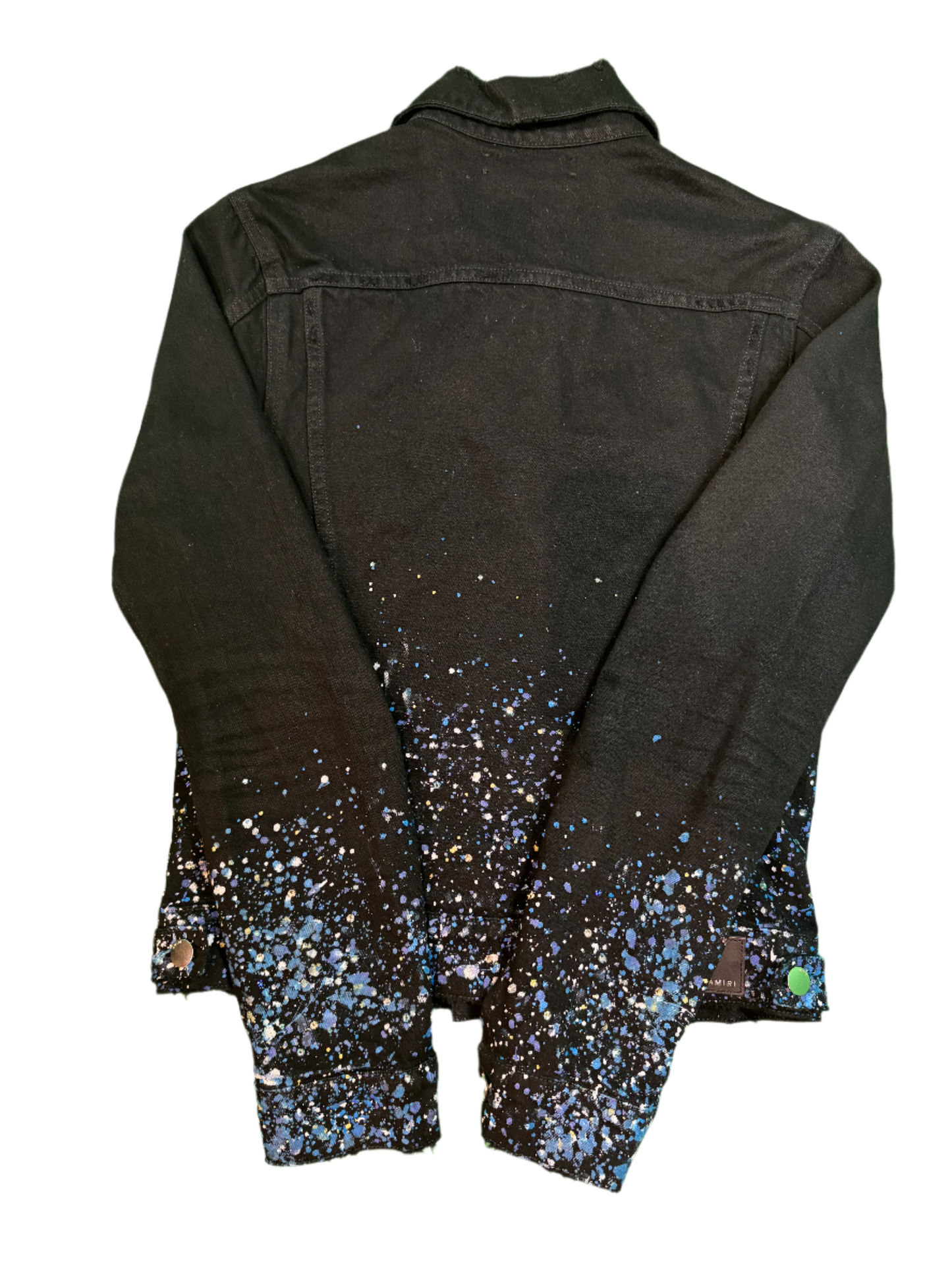Amiri Black & Blue Rhinestone Jacket