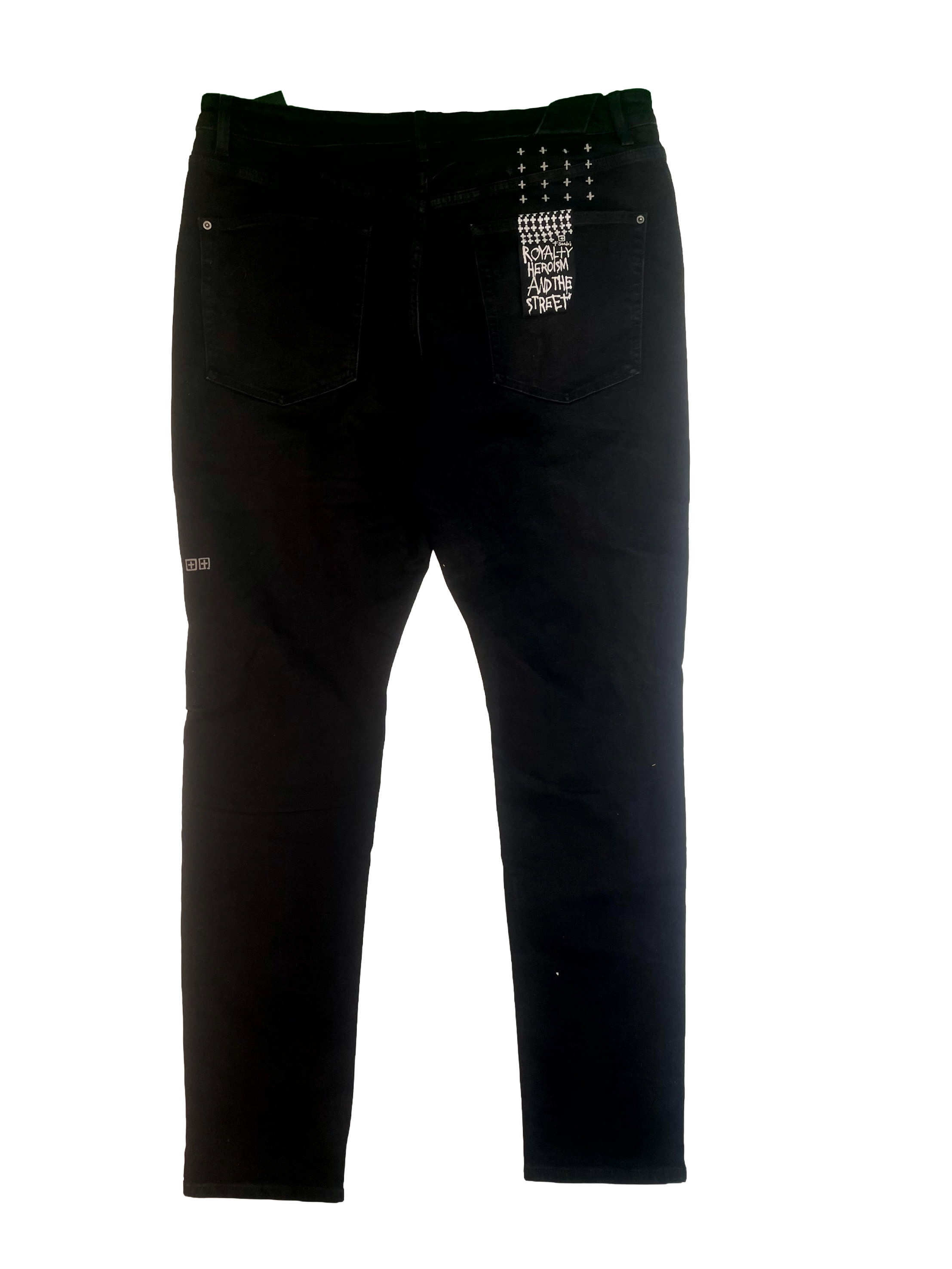 Purple Brand Ripped Grey Wash Jeans