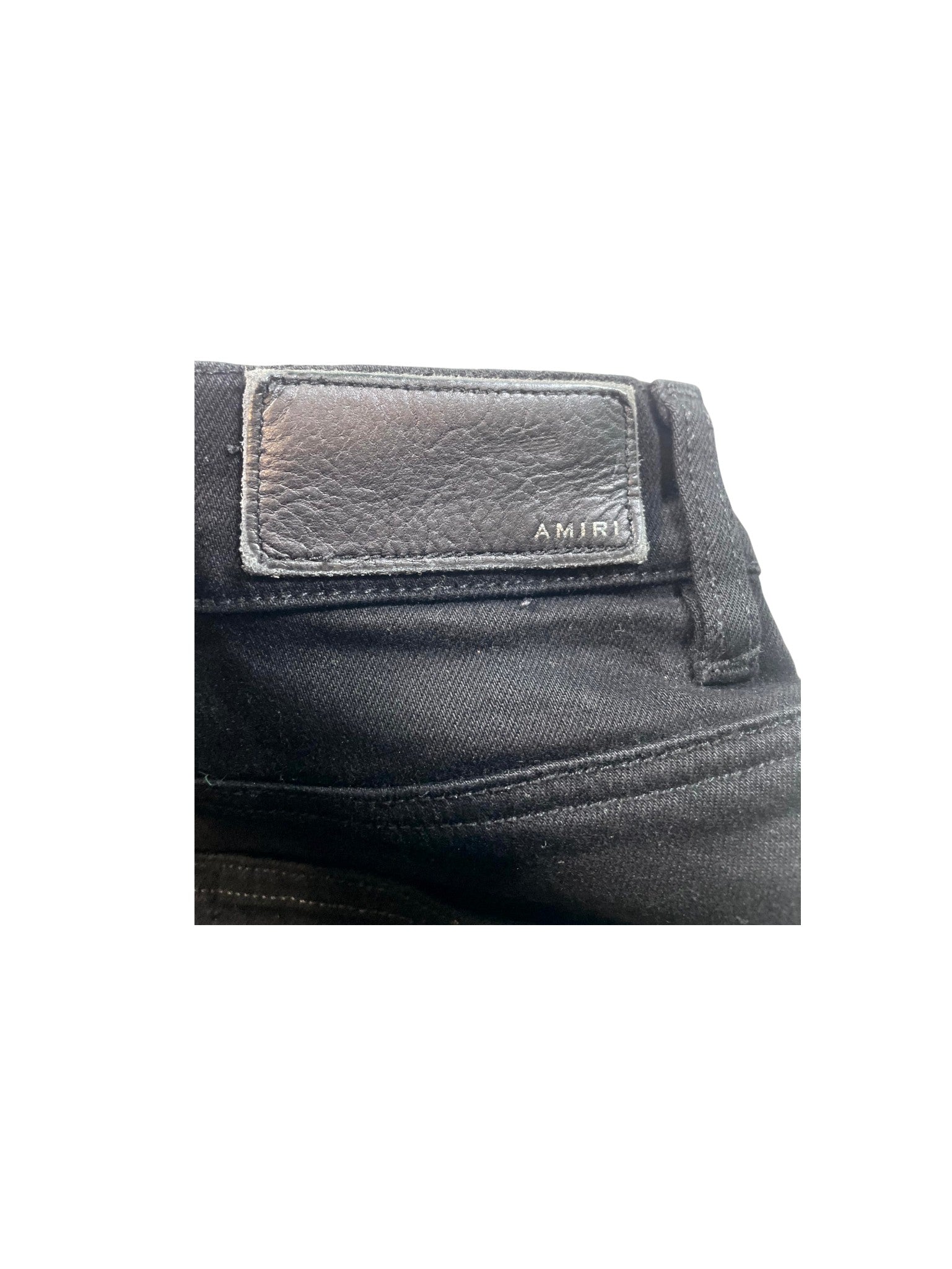Amiri "MX1 Quilt Patch" Black Jeans