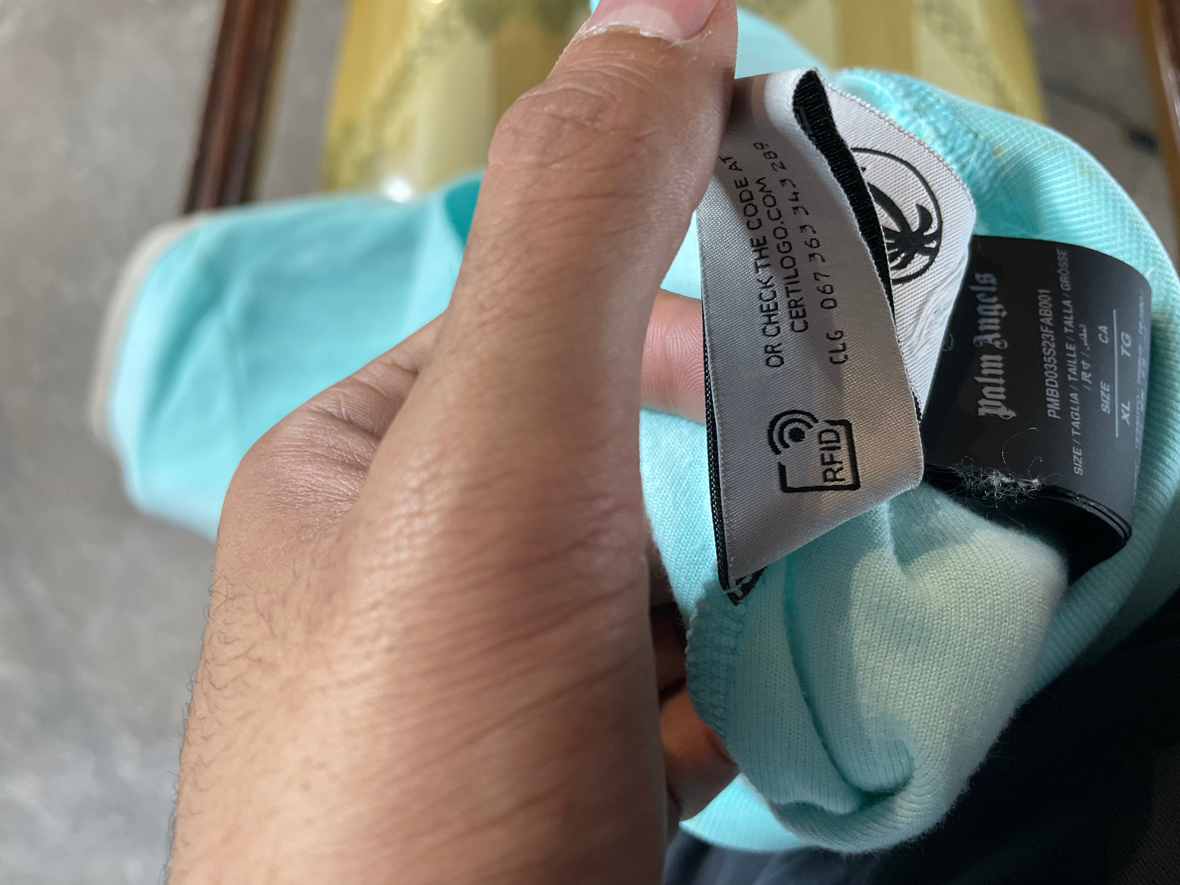 Palm Angels Velour Track Suit Tiffany Blue Used XL Top L Bottoms