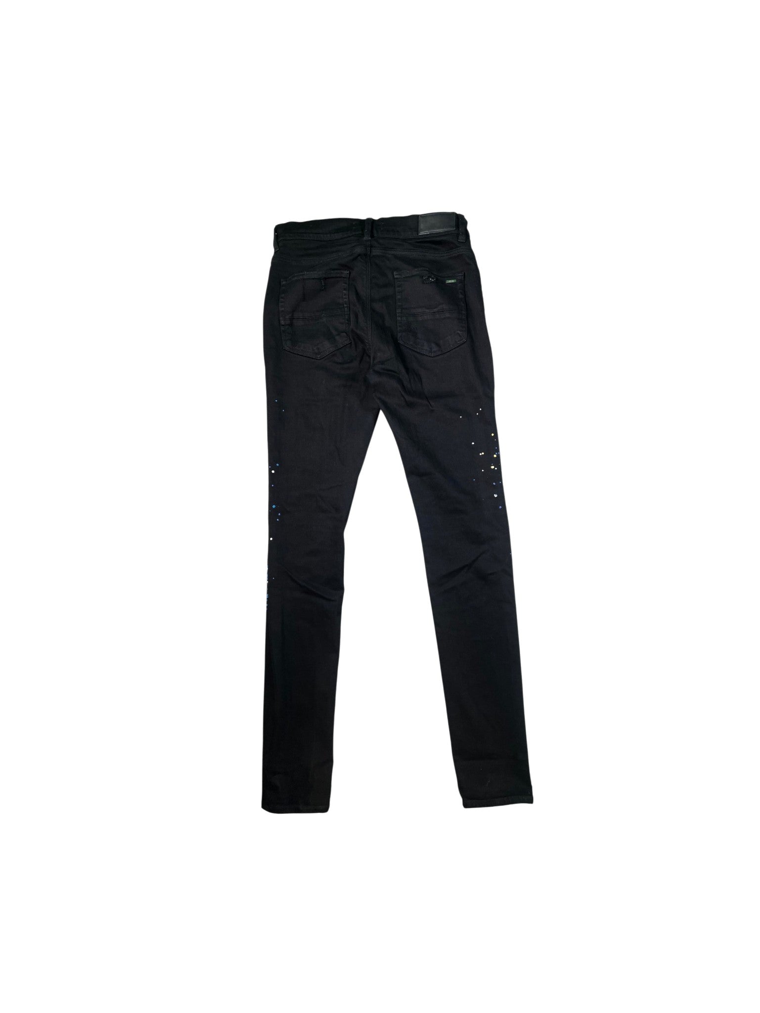 Amiri Crystal Splatter Black Jeans