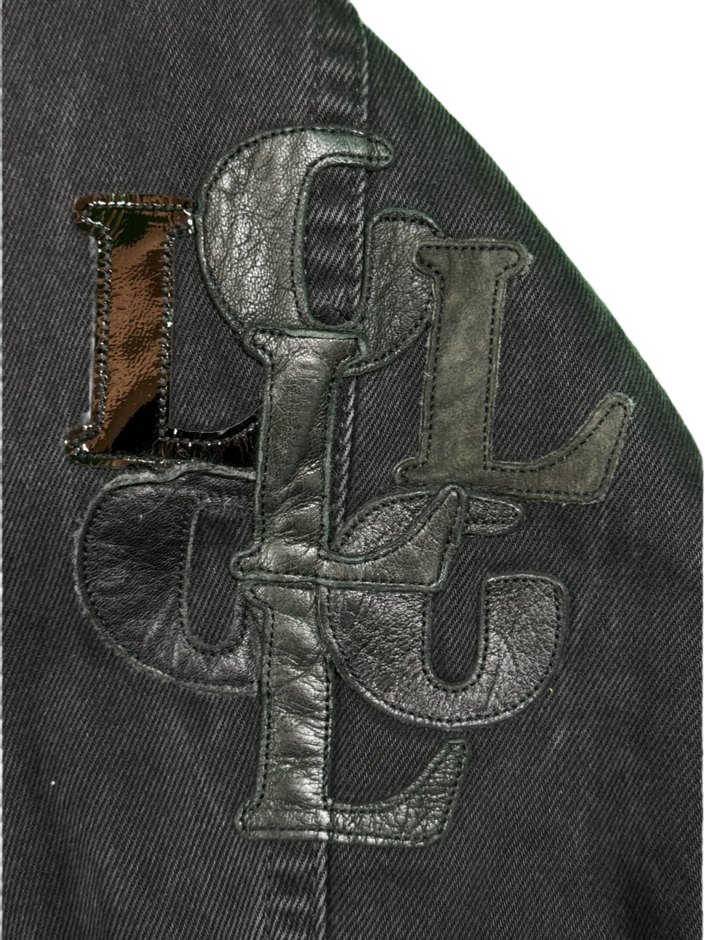 Gallery Dept. x Lanvin LG Patch Black Jean Jeacket