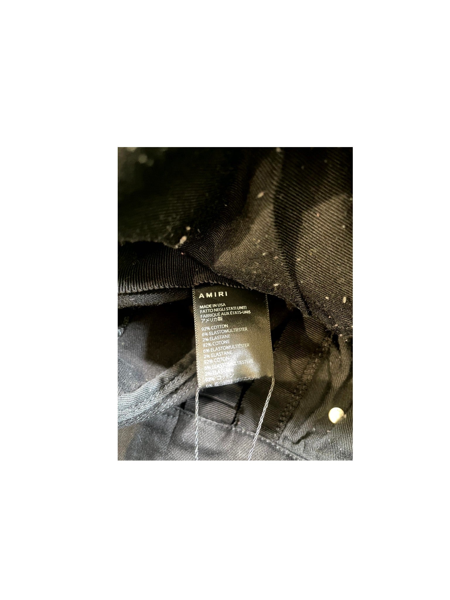 Amiri Crystal Splatter Black Jeans